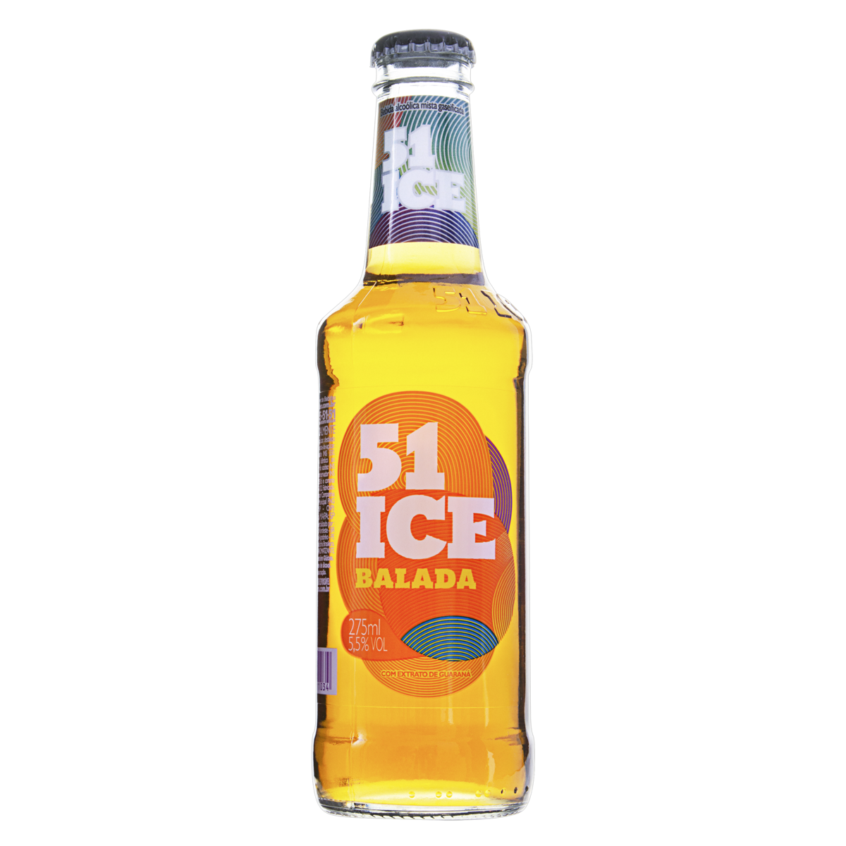Bebida Mista Alcoólica Gaseificada Balada 51 Ice Garrafa 275ml