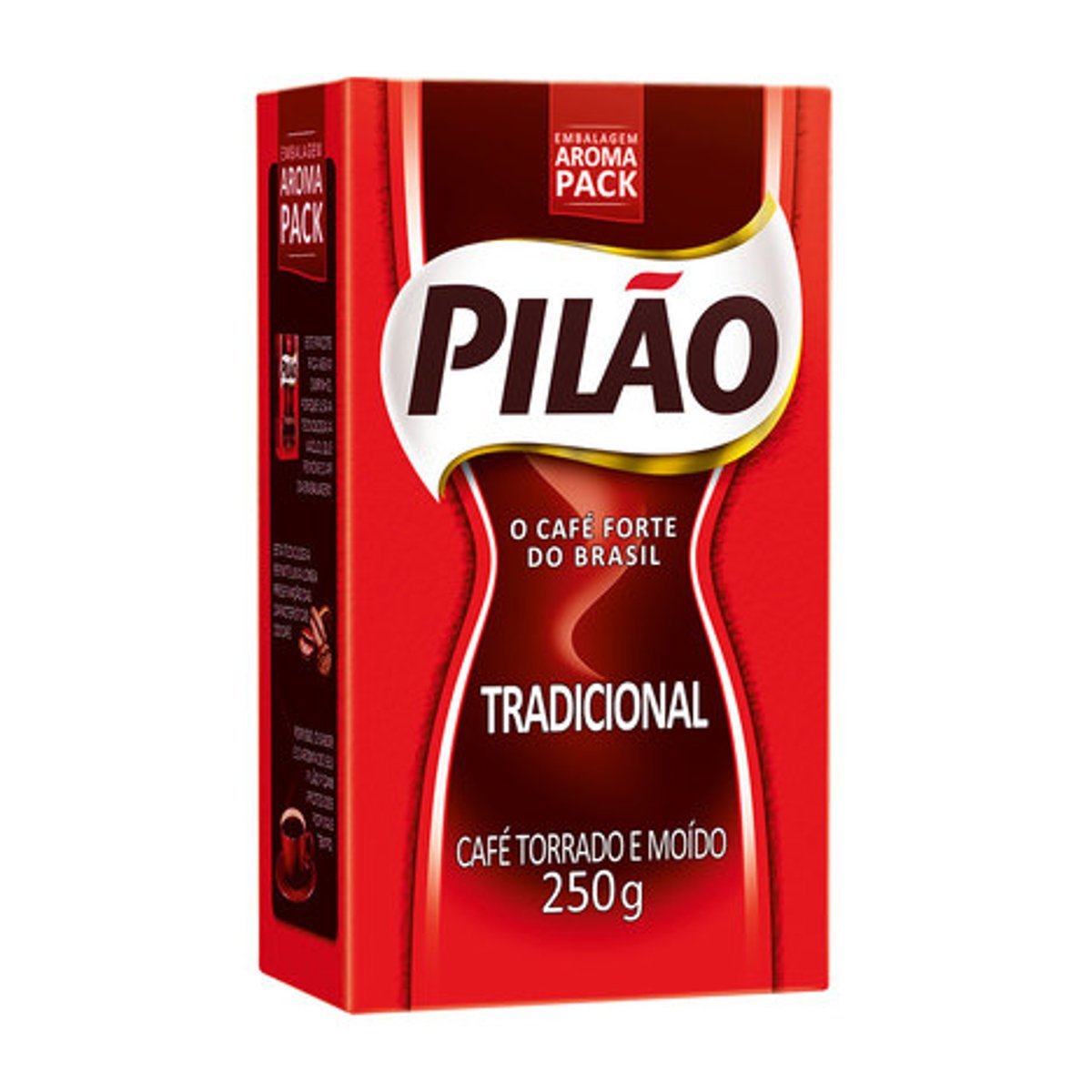 Café Torrado e Moído a Vácuo Tradicional Pilão Pacote 250g