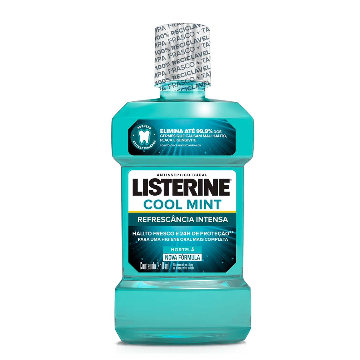 Enxaguante Bucal Hortelã Listerine Cool Mint Frasco 250ml