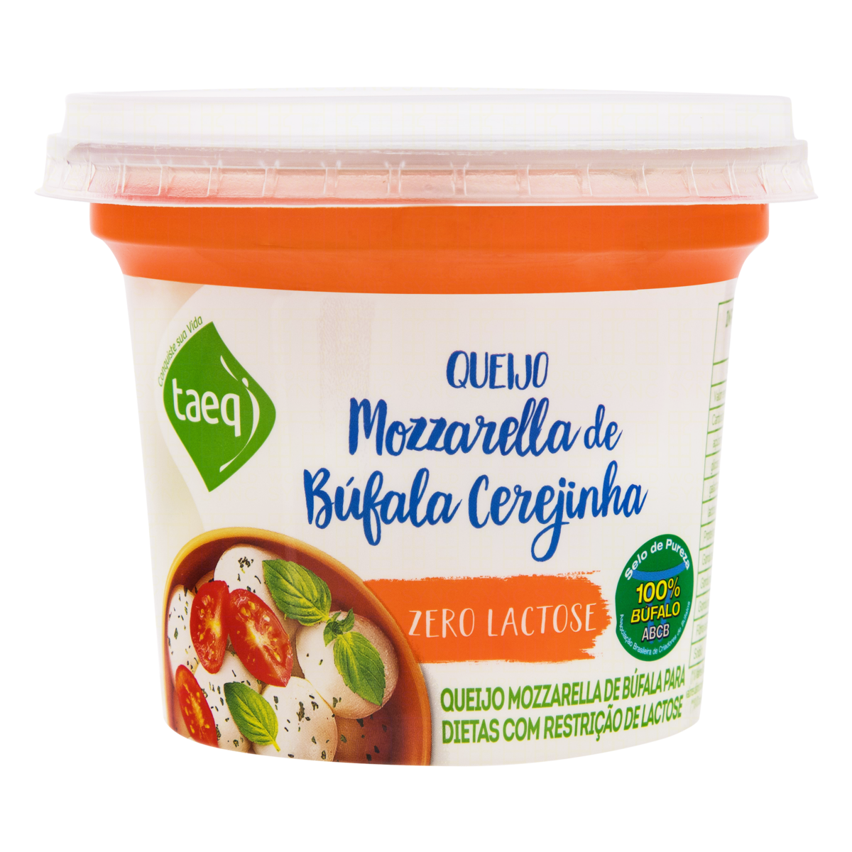 Mussarela De Búfala Cerejinha Zero Lactose TAEQ Pote 150g