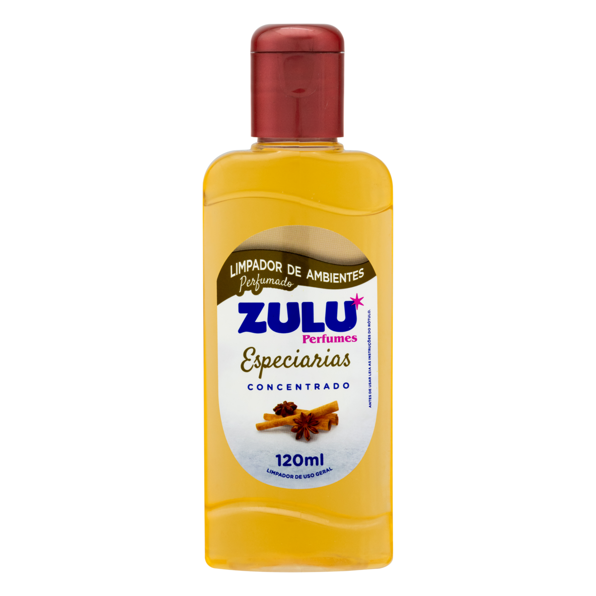 Limpador Perfumado Concentrado Especiarias Zulu Perfumes Squeeze 120ml