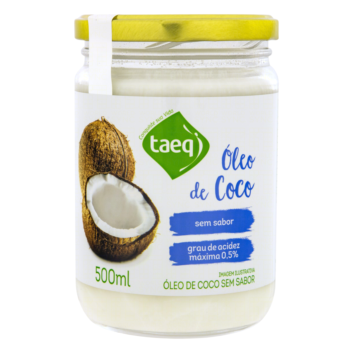 Óleo de Coco sem Sabor TAEQ Vidro 500ml