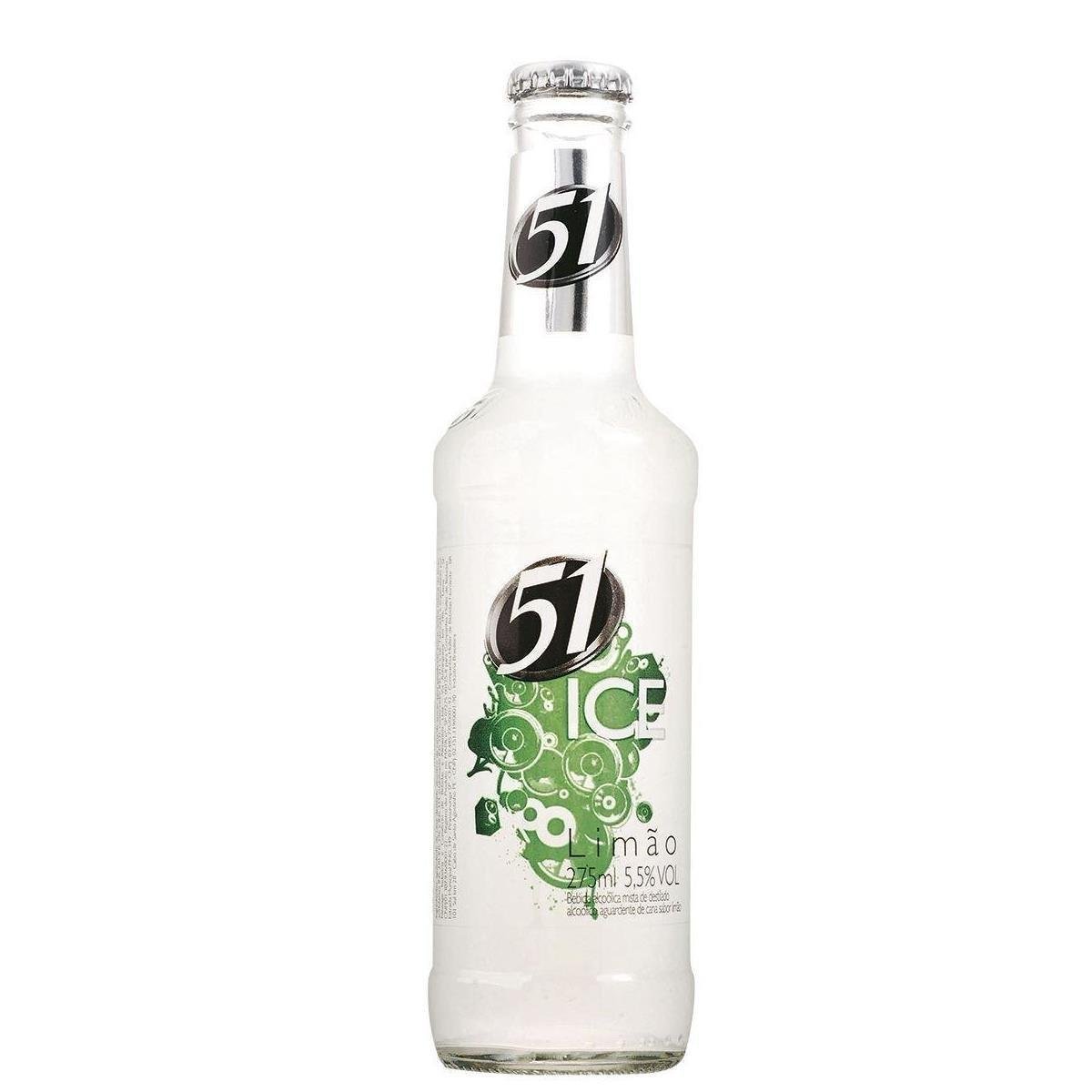 Bebida Mista Alcoólica Gaseificada Limão 51 Ice Garrafa 275ml