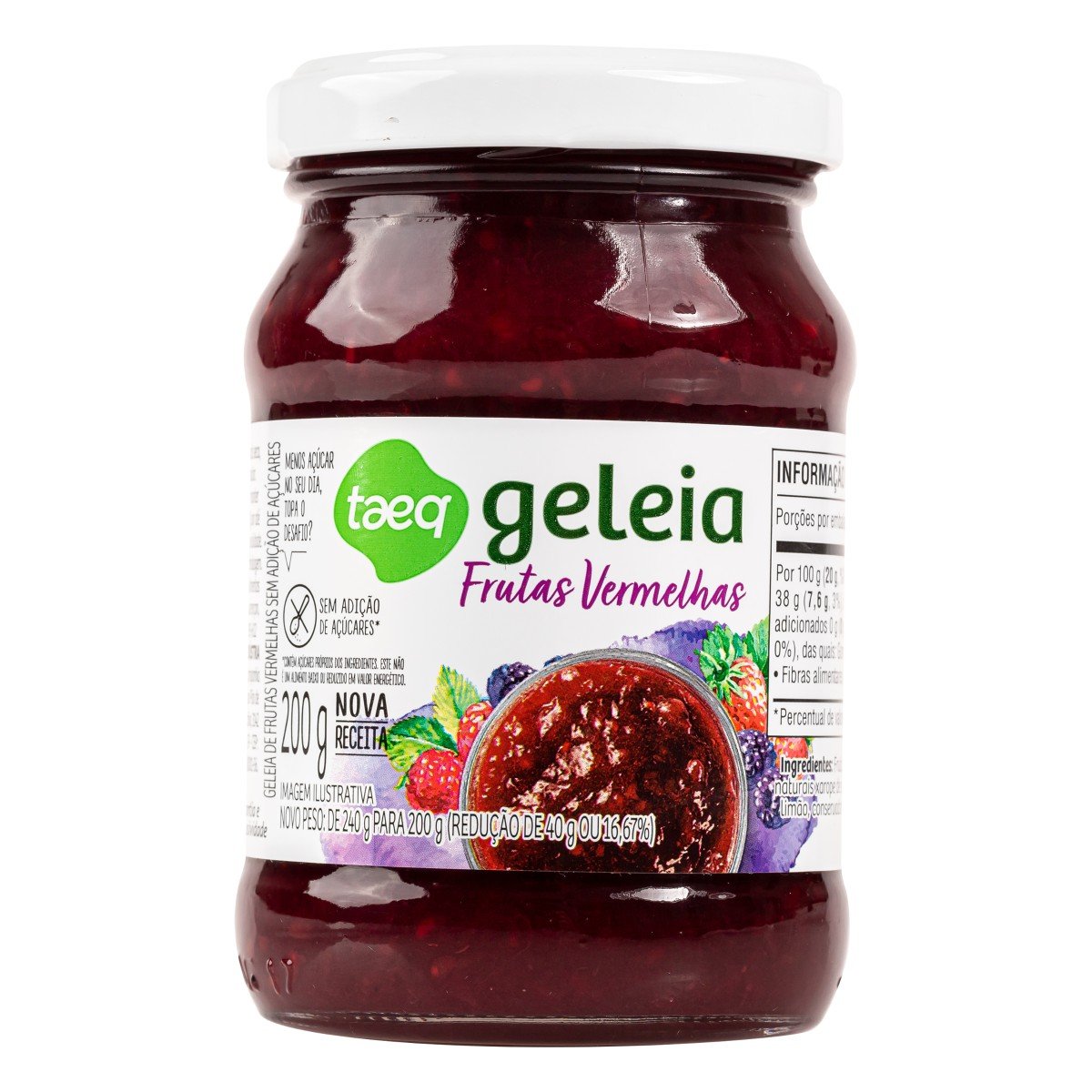 Geleia Frutas Vermelhas Taeq Vidro 200g