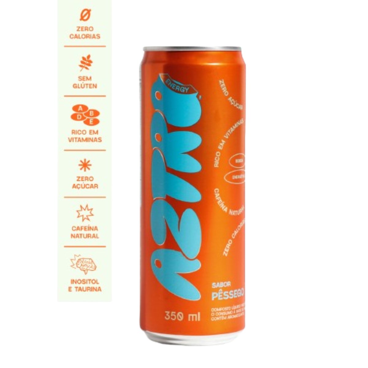 Energético AZTRO Pessego 350ml