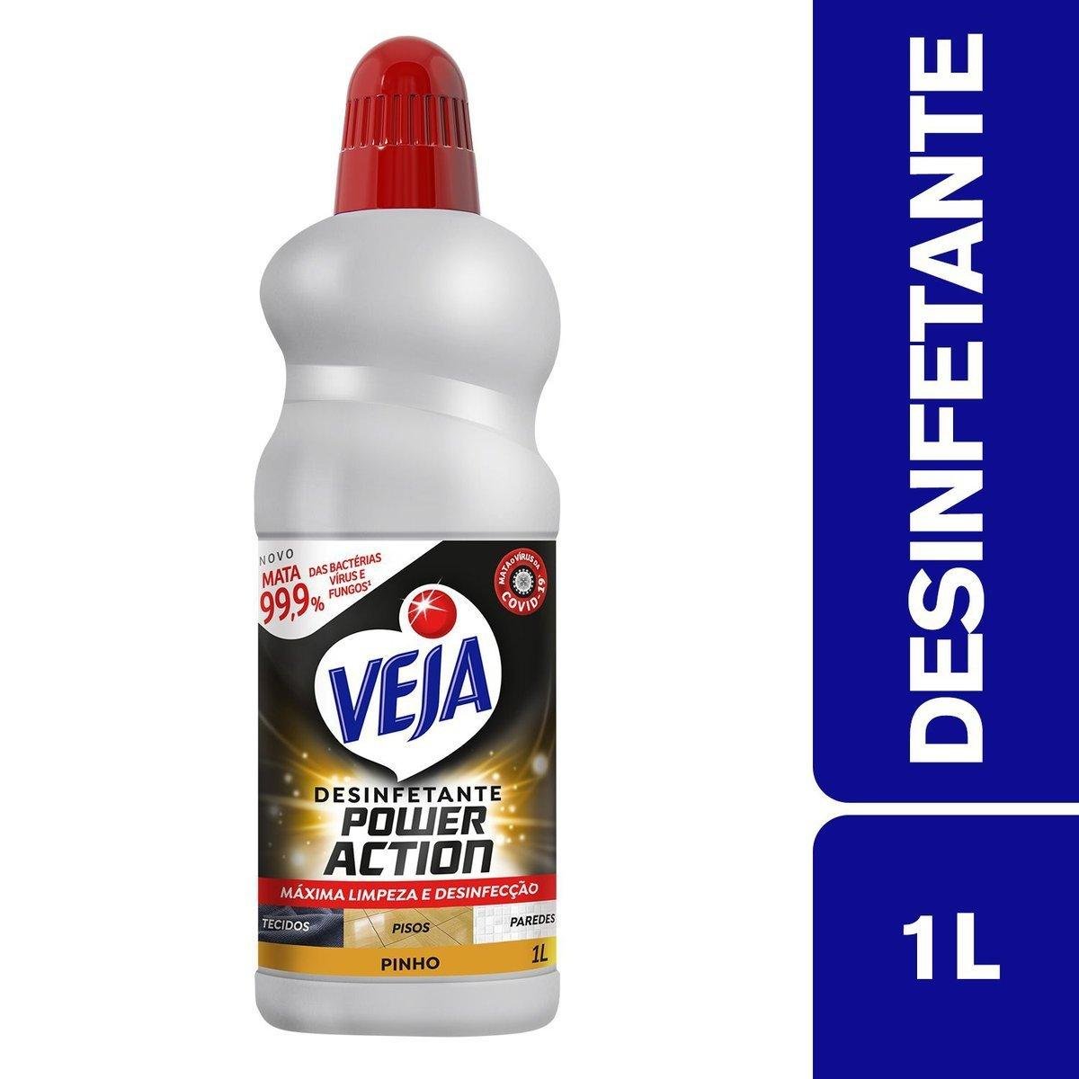 Desinfetante Pinho Veja Power Action Frasco 1l
