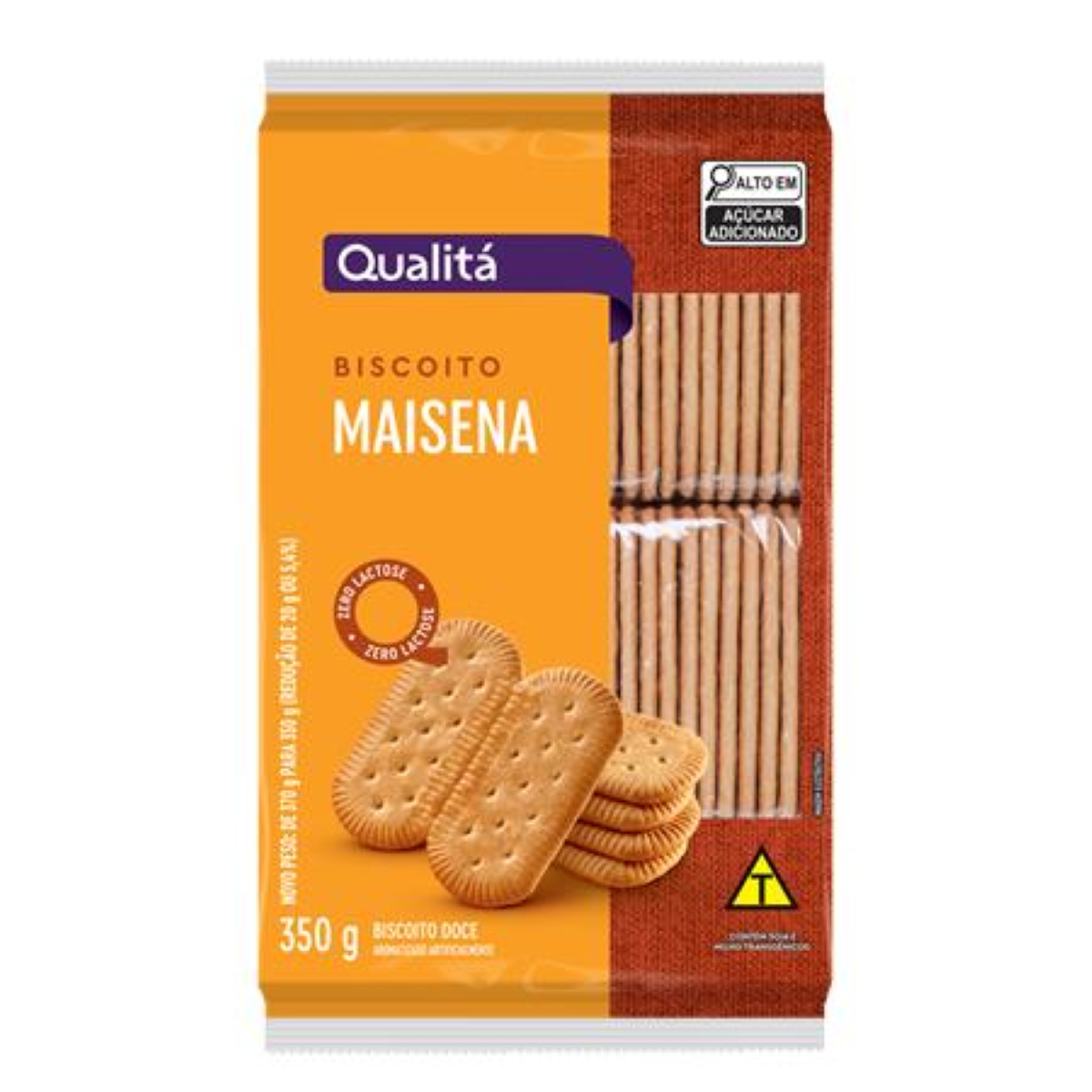Biscoito Maisena Zero Lactose Qualitá Pacote 350g