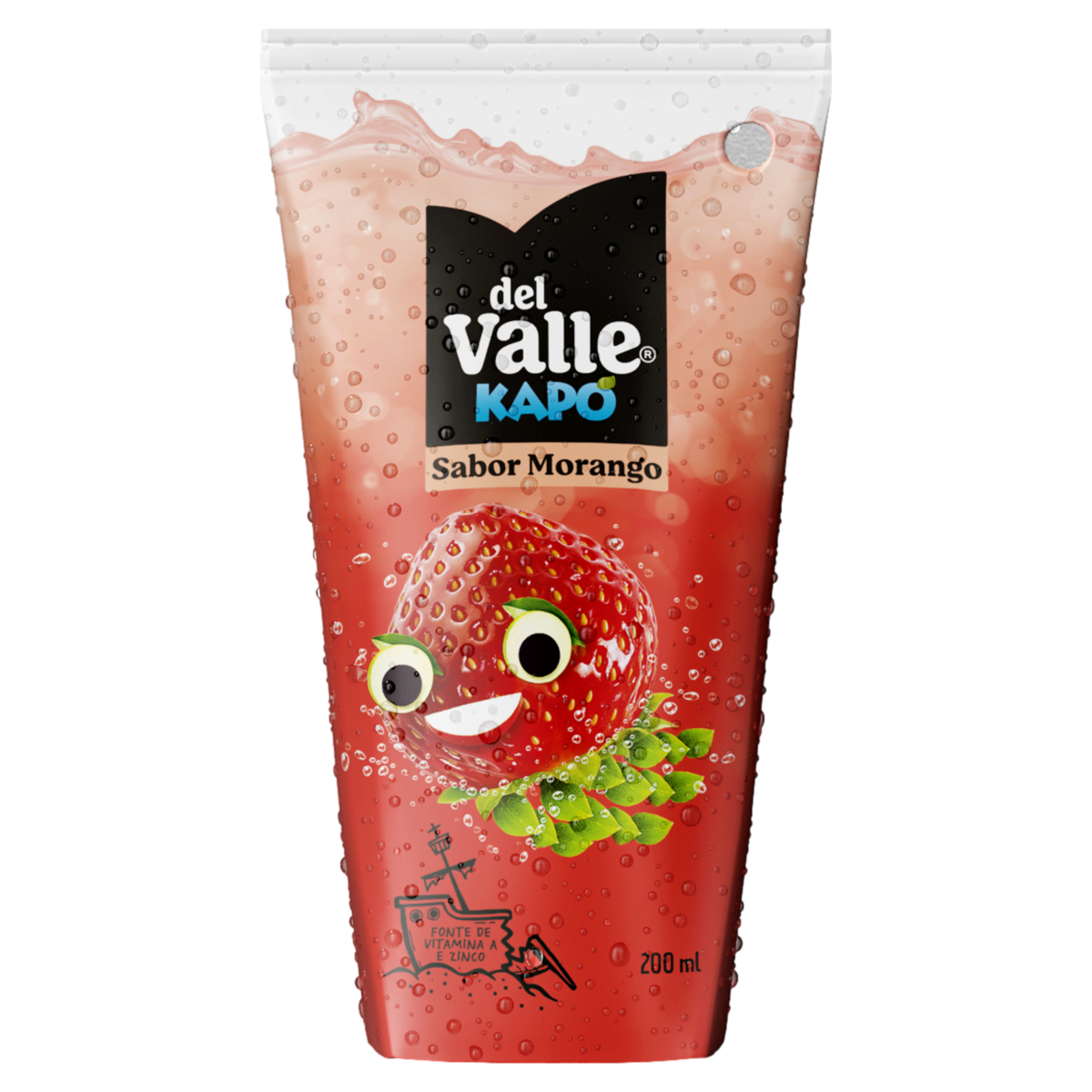 Refresco Adoçado Morango Del Valle Kapo Caixa 200ml