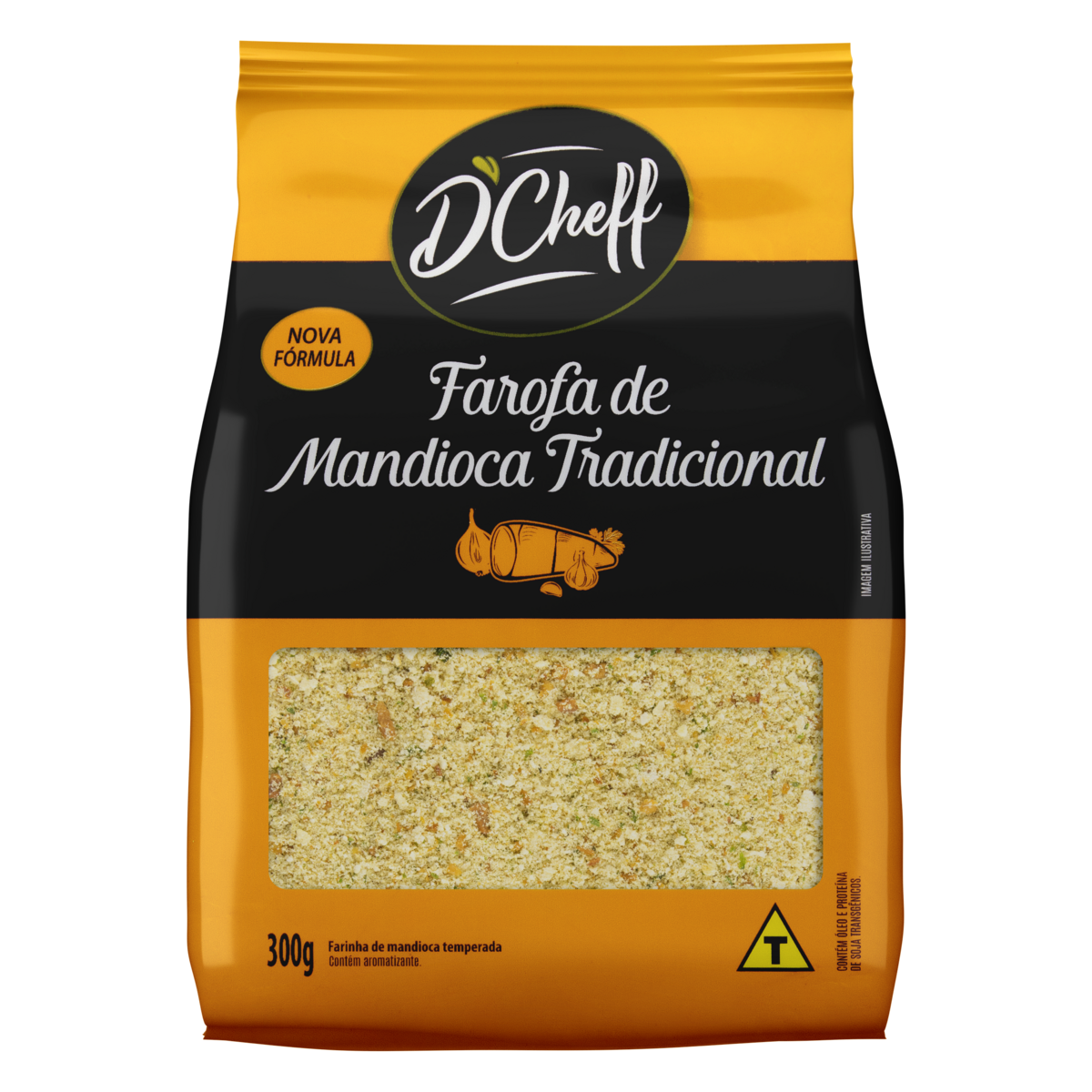 Farofa de Mandioca Tradicional DCheff Pacote 300g