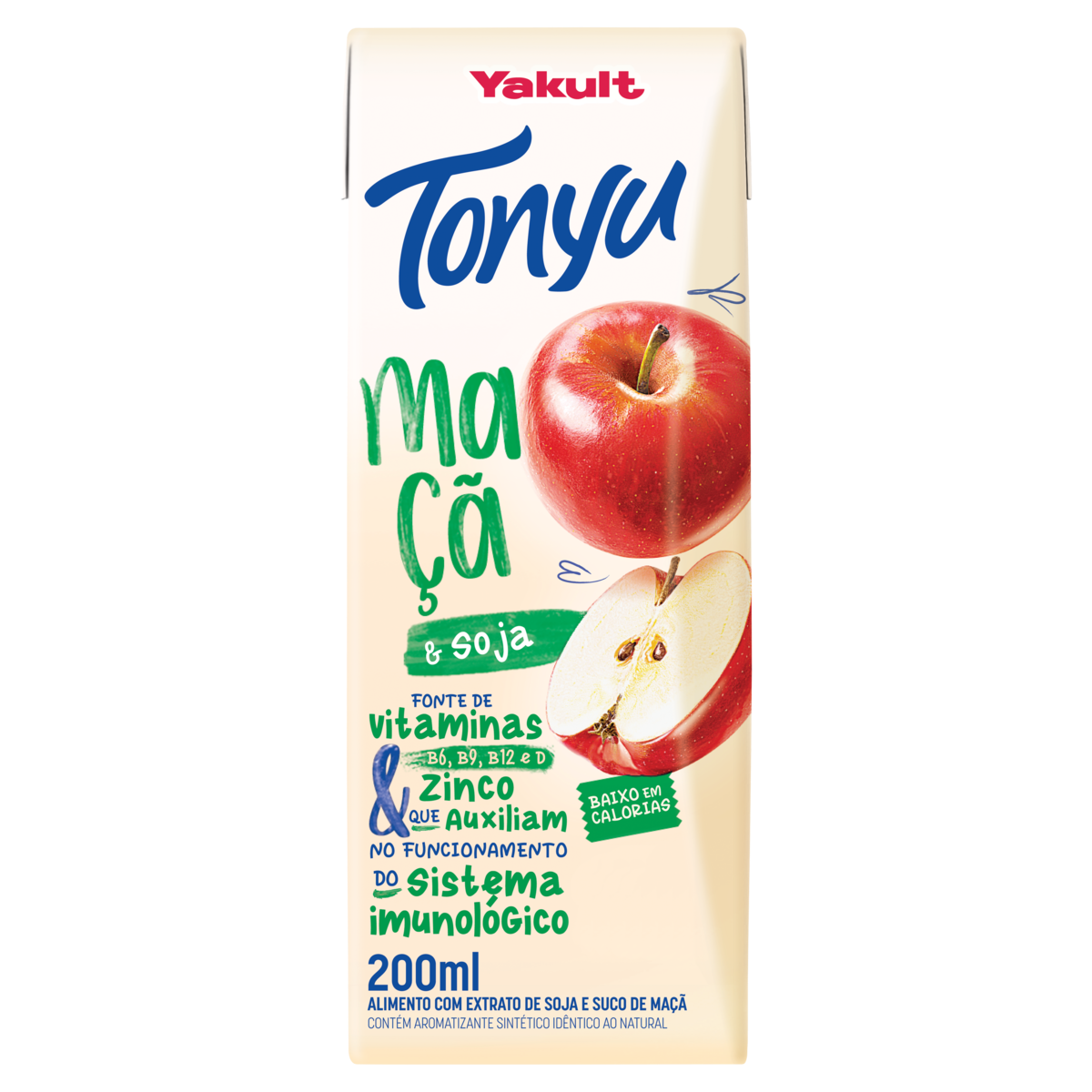 Bebida à Base de Soja Maçã Yakult Tonyu Caixa 200ml