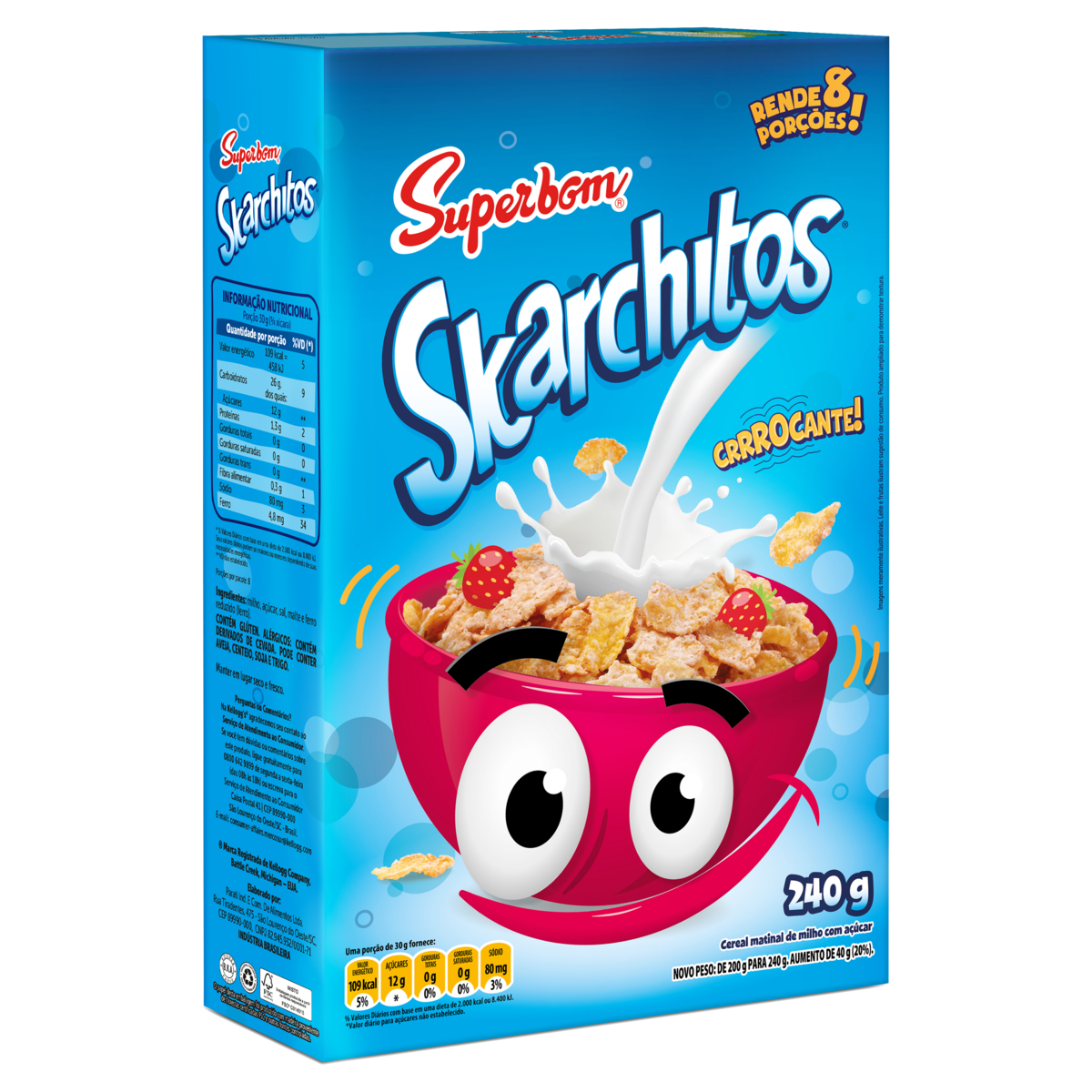 Cereal Matinal Superbom Skarchitos Caixa 240g