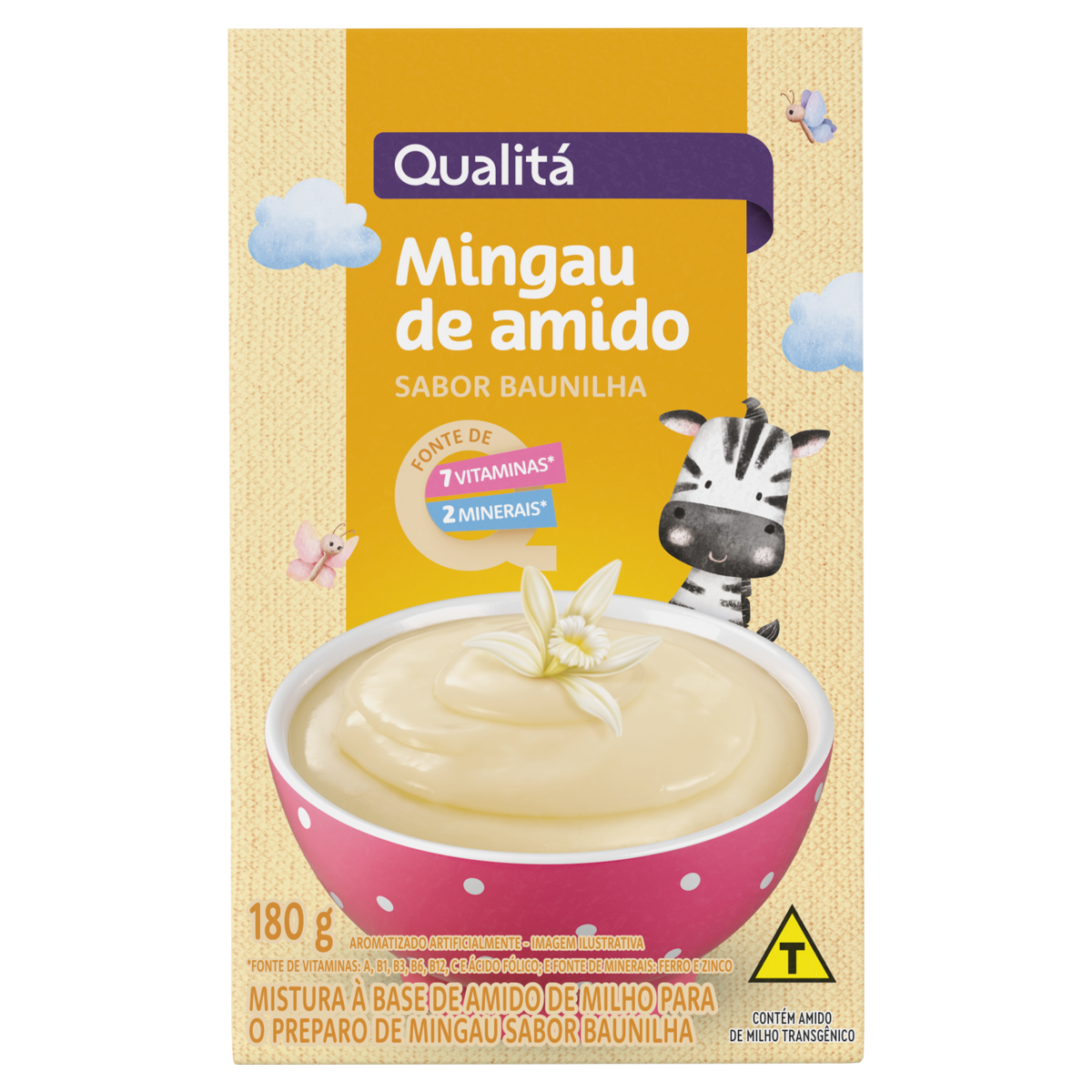 Mingau Baunilha Qualitá Caixa 180g
