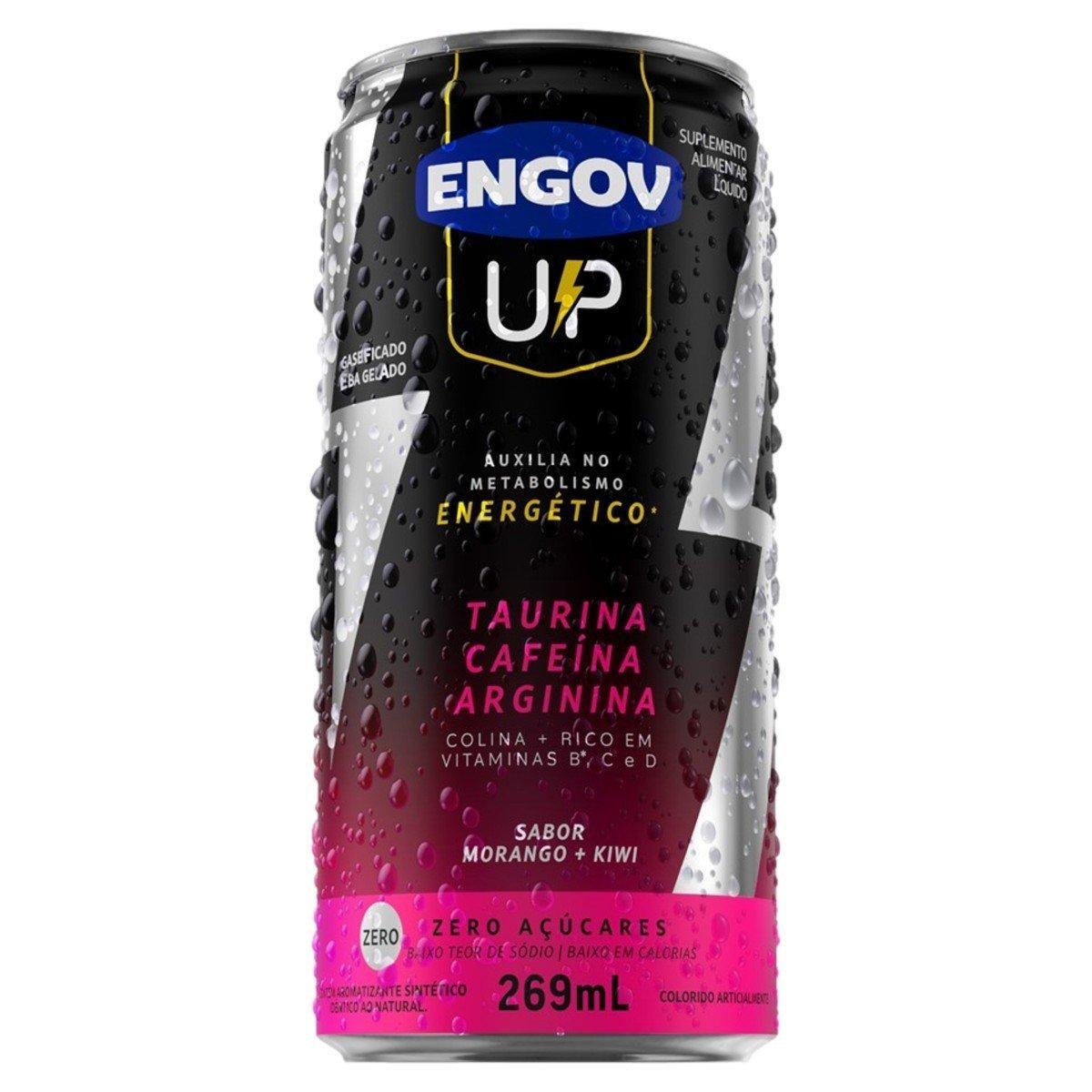 Suplemento Líquido Morango e Kiwi Engov Up Lata 269ml