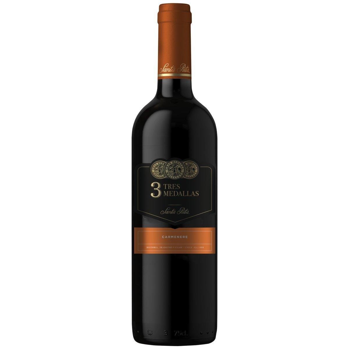 Vinho Tinto Chileno Tres Medalhas Carmenere 750ml