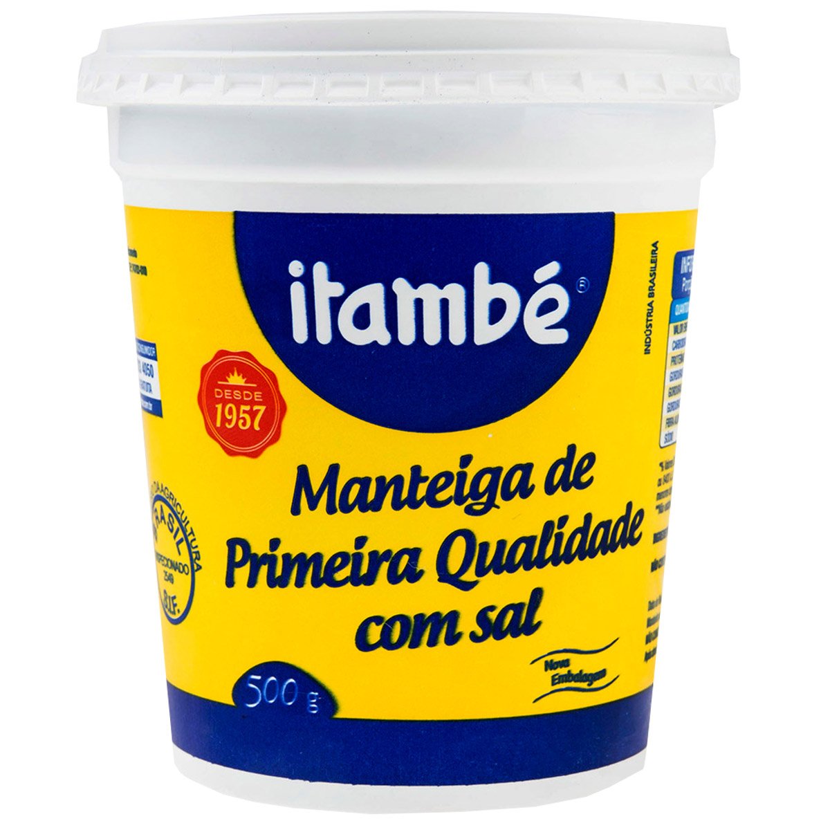 Manteiga de Primeira Qualidade com Sal Itambé Pote 500g
