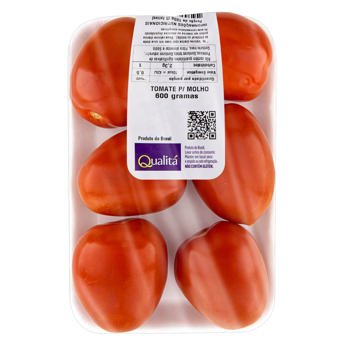 Tomate para Molho QUALITÁ Bandeja 600g