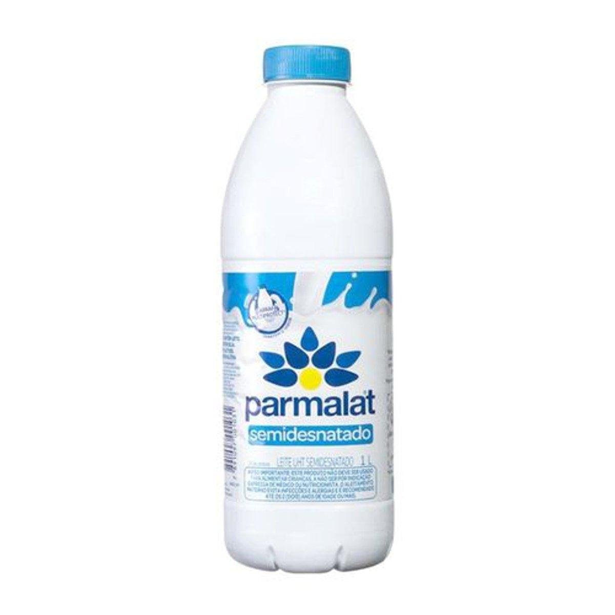 Leite UHT Semidesnatado Parmalat Garrafa 1 Litro