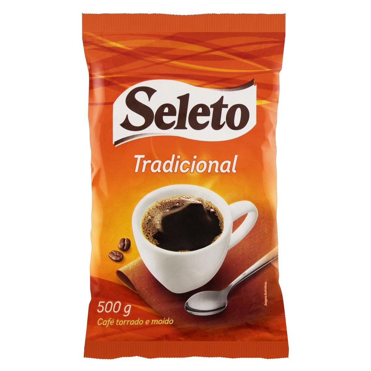 Café Torrado e Moído Tradicional Seleto Pacote 500g