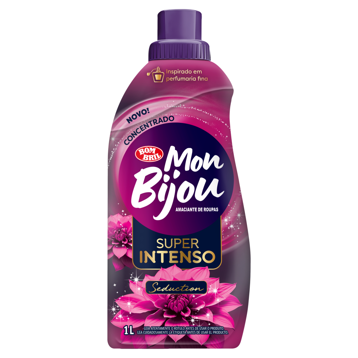 Amaciante de Roupa Concentrado Seduction Mon Bijou Super Intenso Frasco 1l