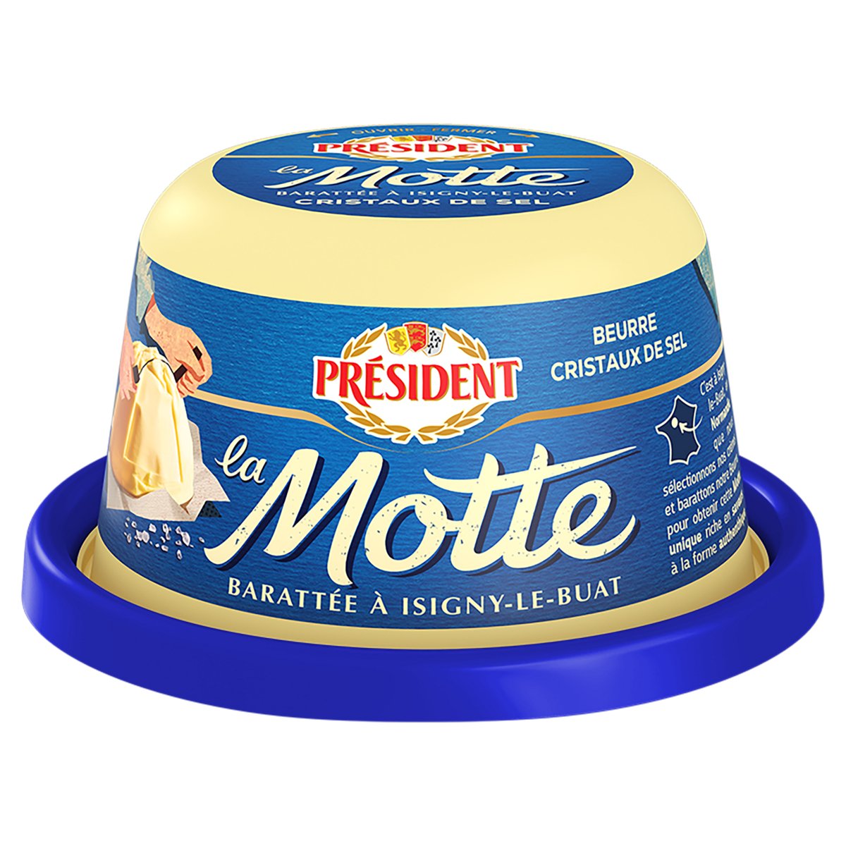 Manteiga Comum com Sal Président La Motte Pote 250g
