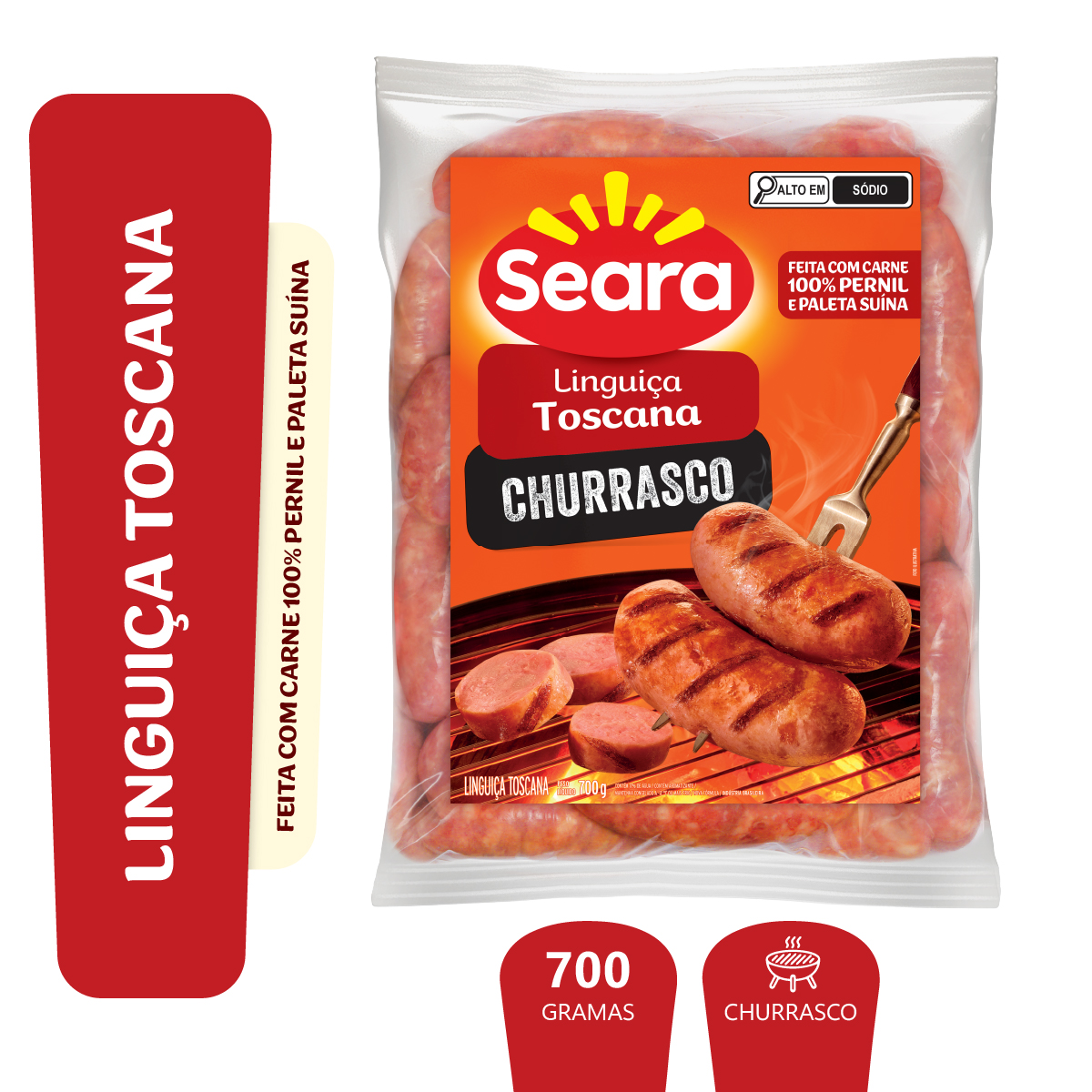 Linguiça Toscana SEARA Pacote 700g