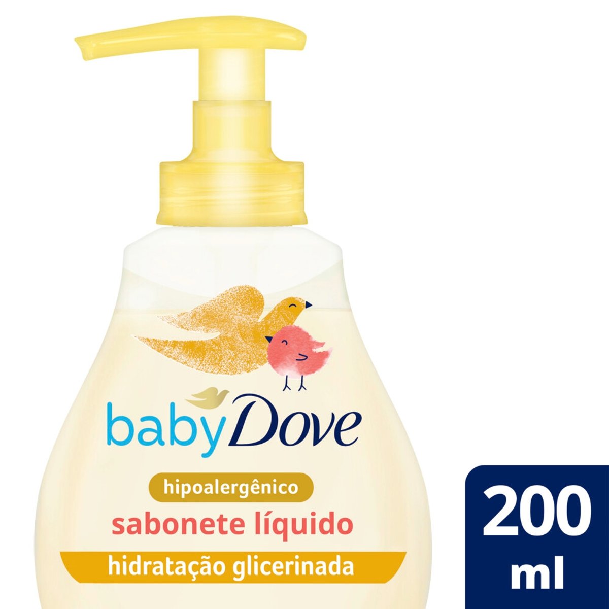 Sabonete Líquido da Cabeça aos Pés de Glicerina Baby Dove Hidratação Glicerinada 200ml