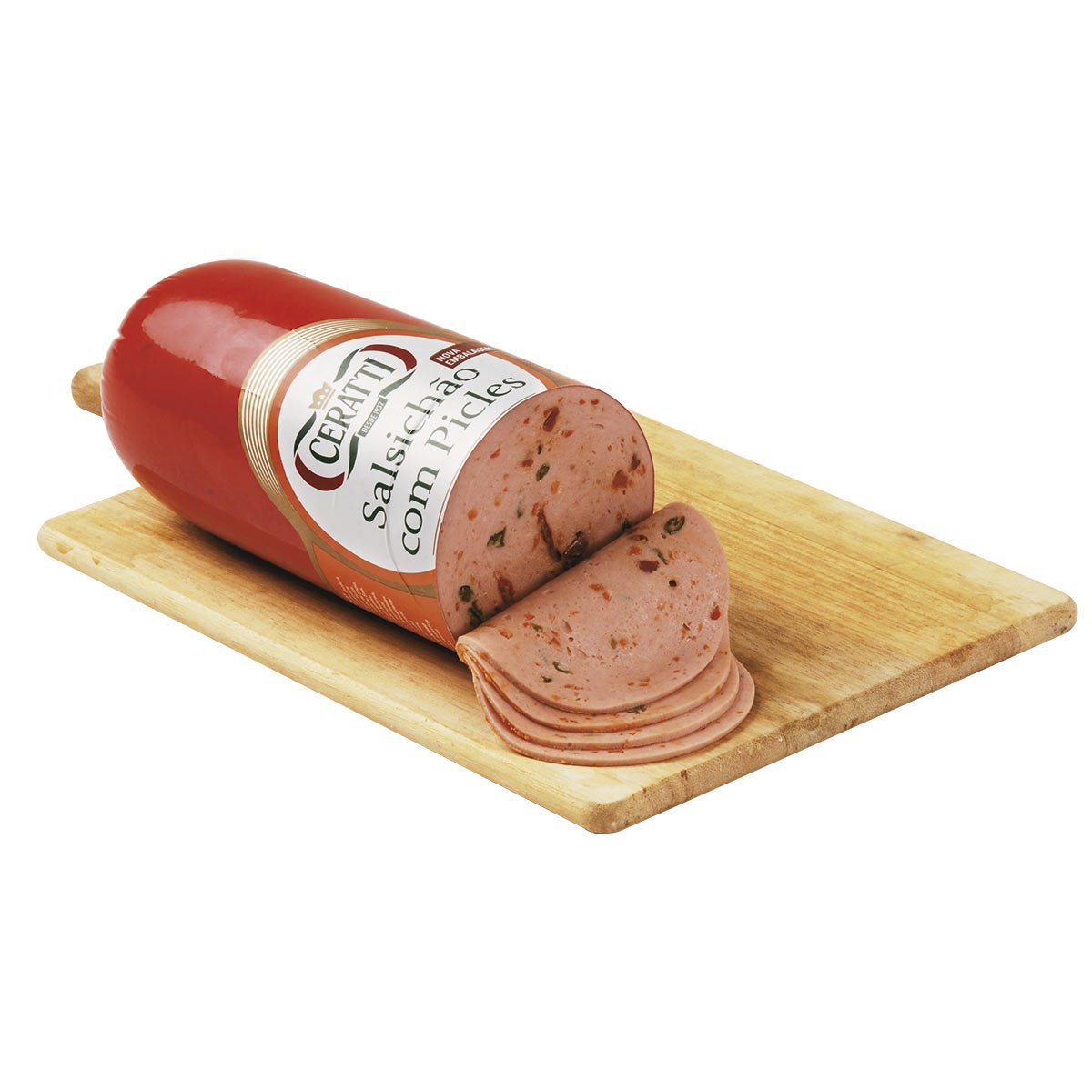 Salsichão com Picles Fatiado Ceretti Bandeja 150g