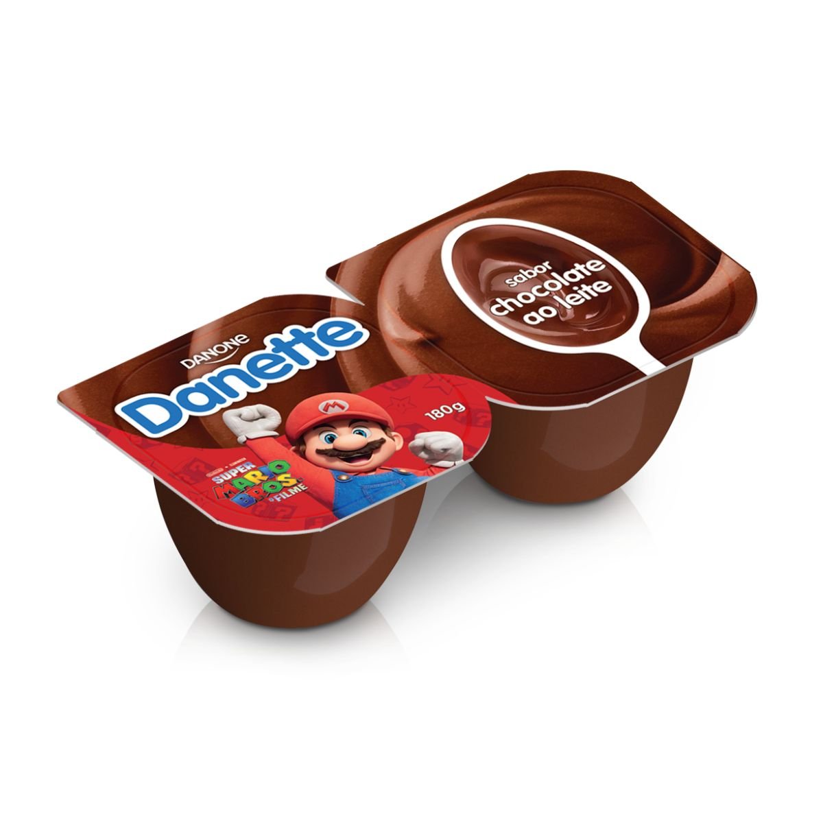 Sobremesa DANETTE Chocolate Ao Leite 180g 2 unidades