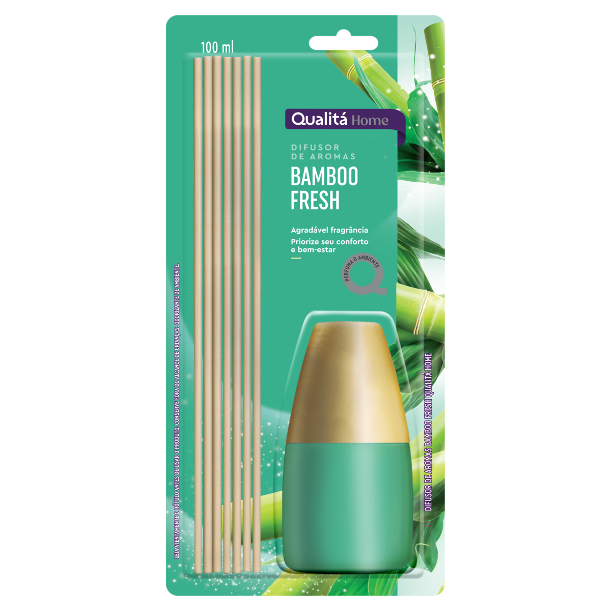 Difusor de Aromas Bamboo Fresh Qualitá Home Blister 100ml