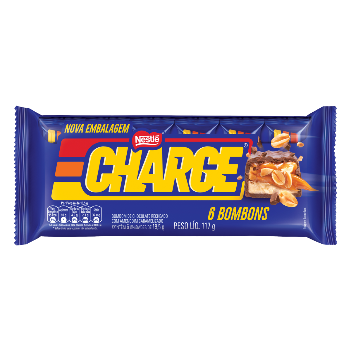 Chocolate CHARGE Flowpack 117g