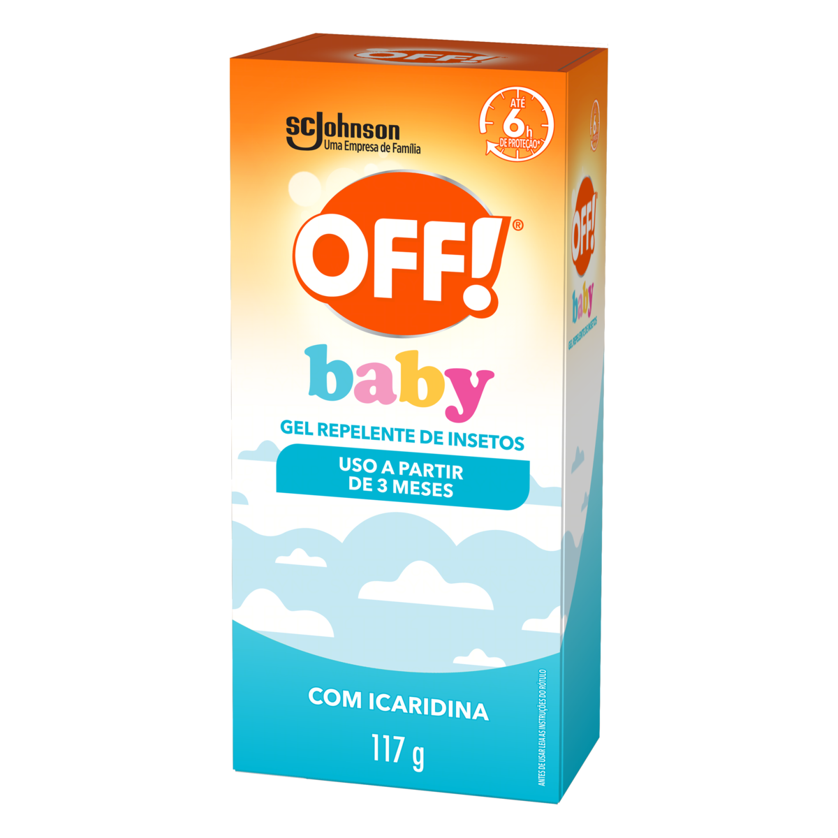 Repelente Gel sem Perfume Off! Baby Caixa 117g