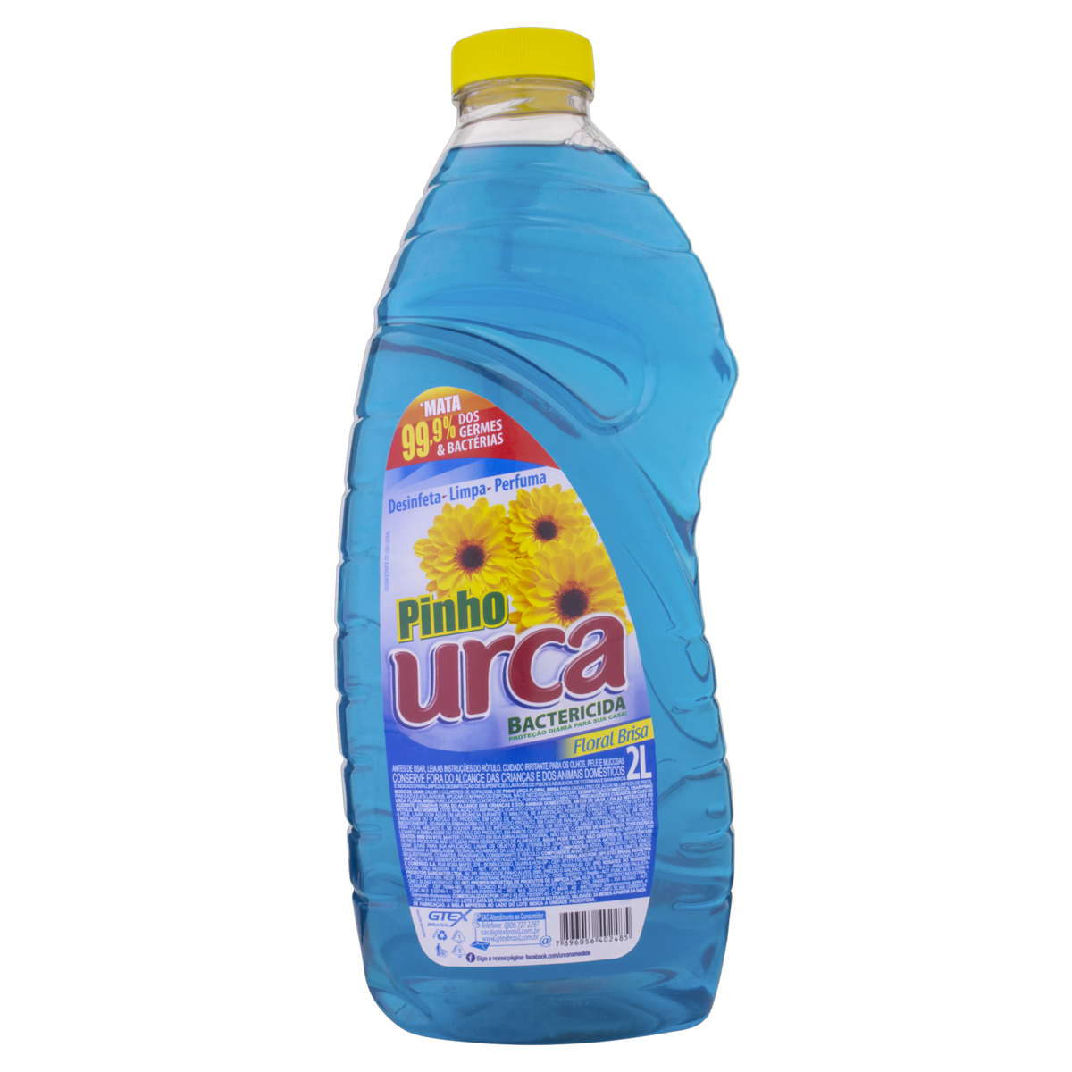 Desinfetante Bactericida Floral Brisa Pinho Urca Frasco 2l