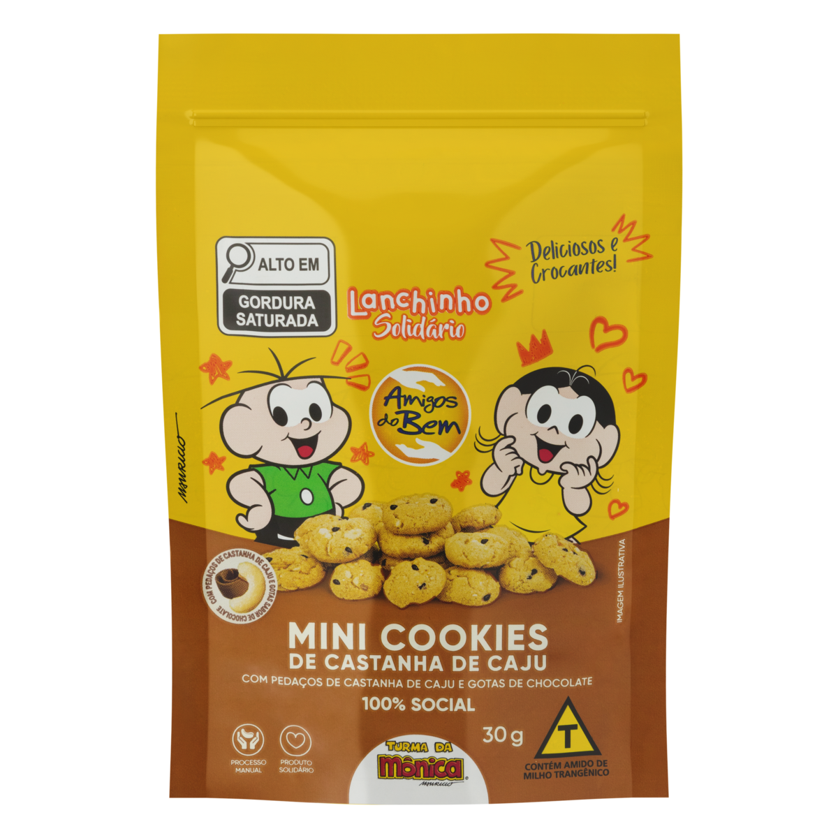 Cookies Turma da Mônica Chocolate 30g