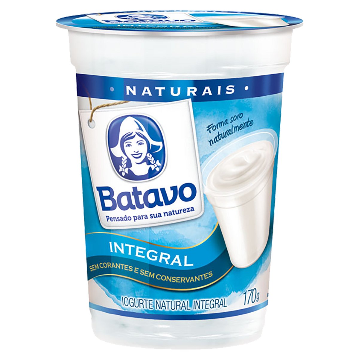 Iogurte Integral Batavo Naturais Copo 170g