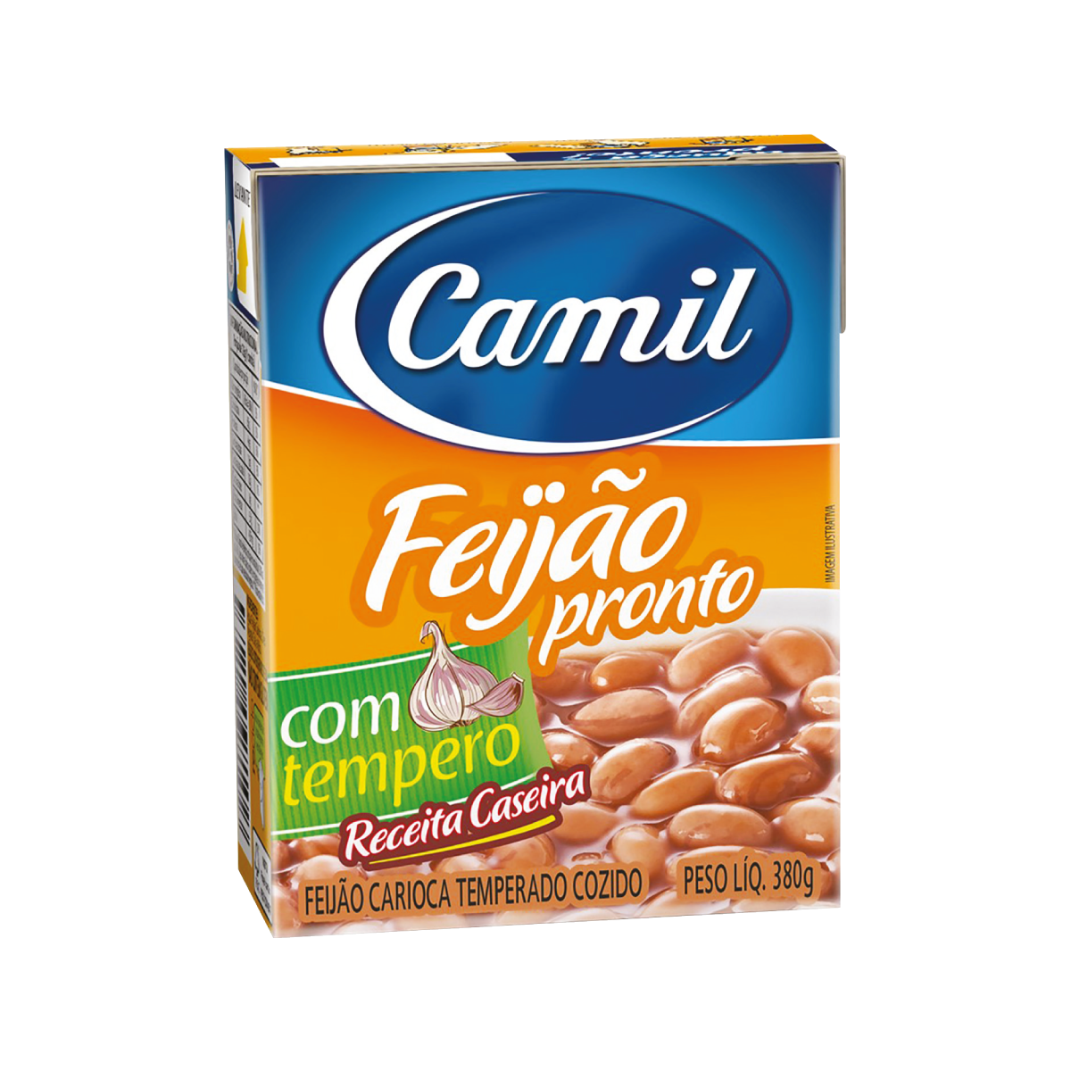 Feijão Carioca Pronto CAMIL Caixa 380g