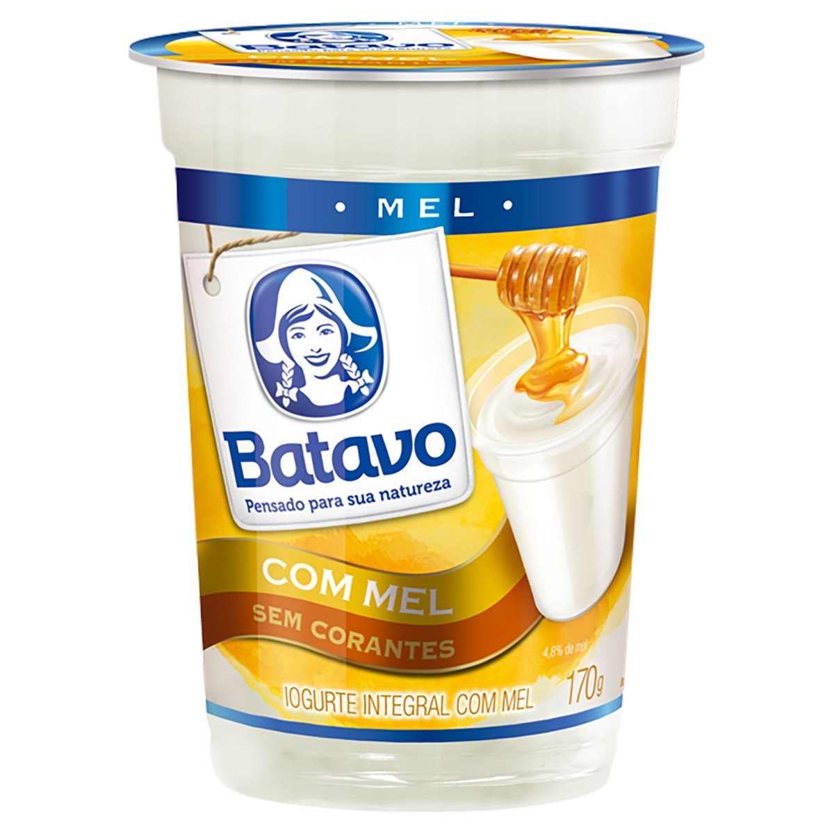 Iogurte Integral Mel Batavo Copo 170g