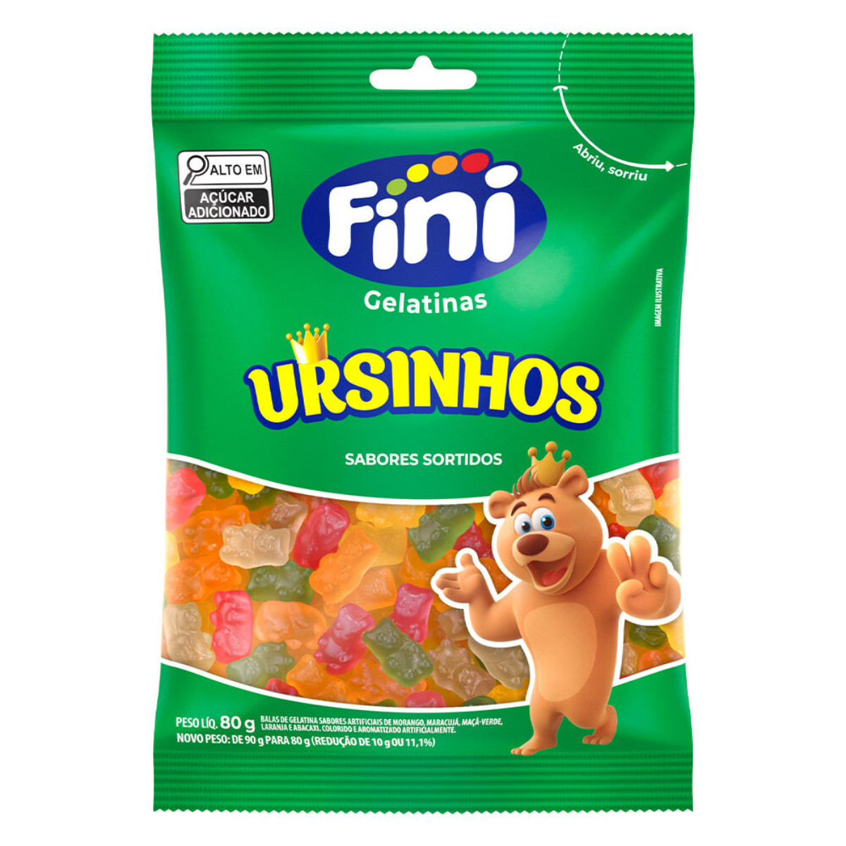 Bala de Gelatina Ursinhos FINI Pacote 90g
