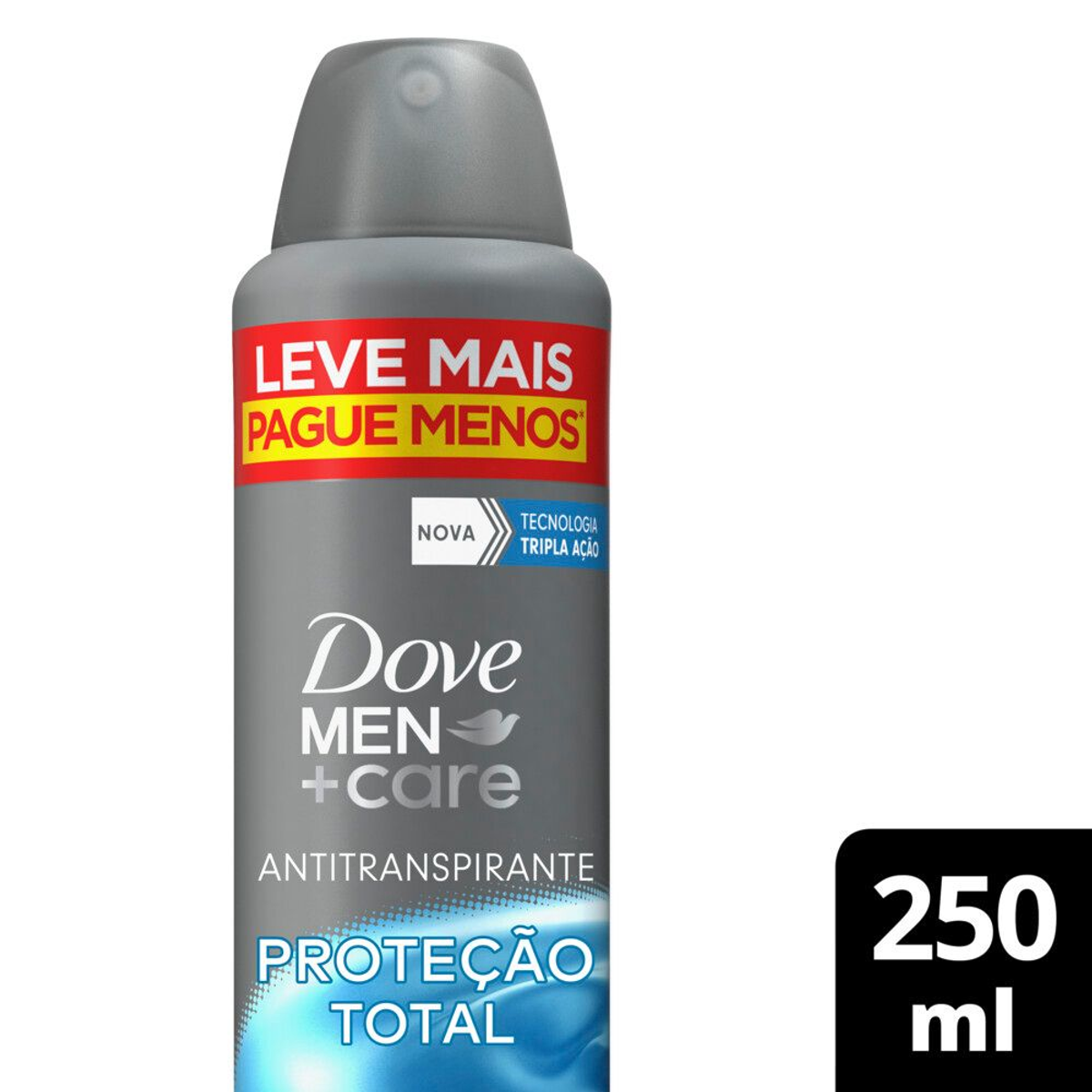 Antitranspirante Aerossol Proteção Total Dove Men+Care 250ml Spray Leve Mais Pague Menos
