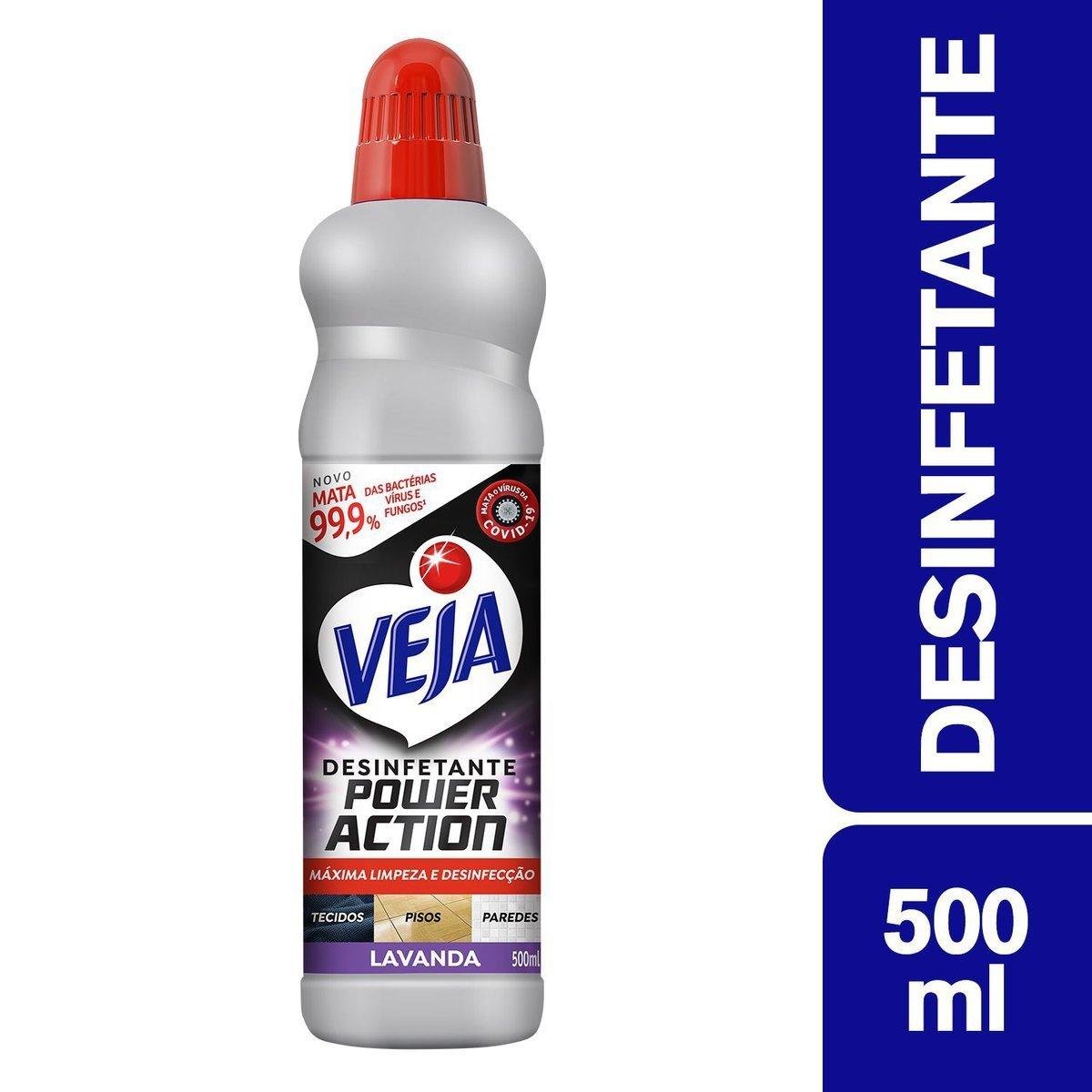 Desinfetante Lavanda Veja Power Action Frasco 500ml