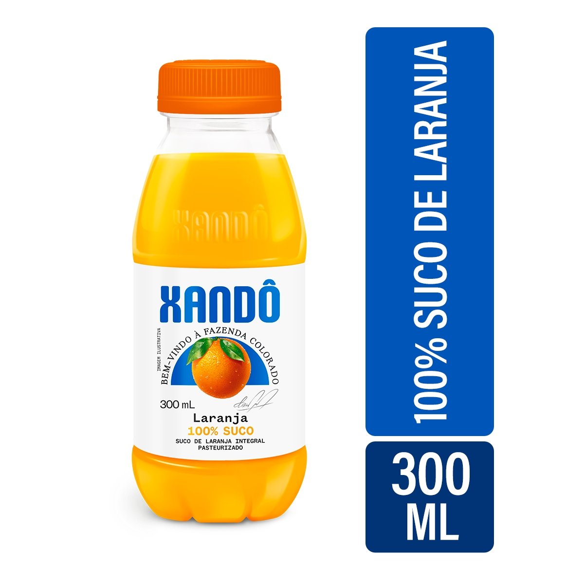 Suco Integral Laranja Xandô Garrafa 300ml
