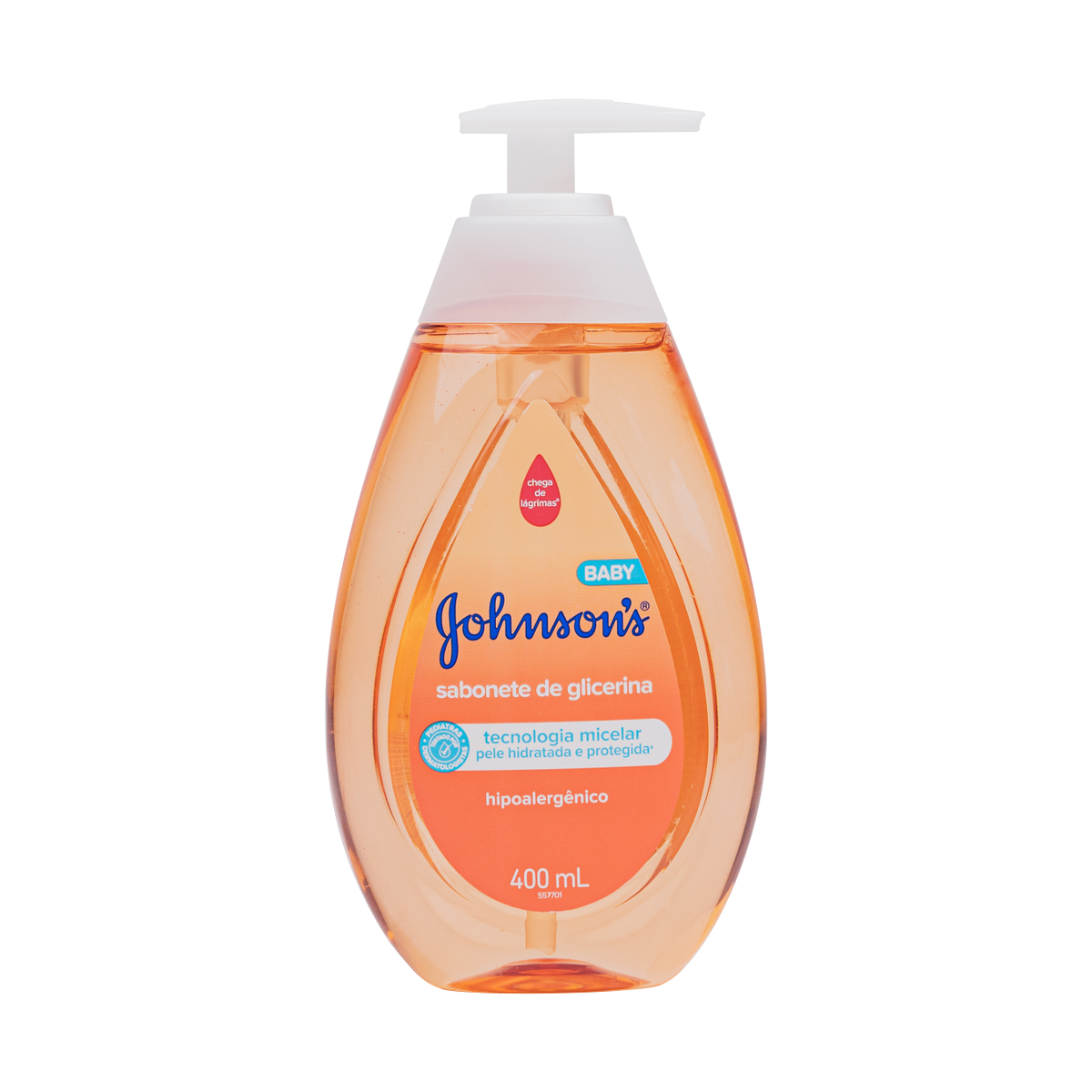 Sabonete Líquido de Glicerina da Cabeça aos Pés Johnsons Baby Frasco 400ml