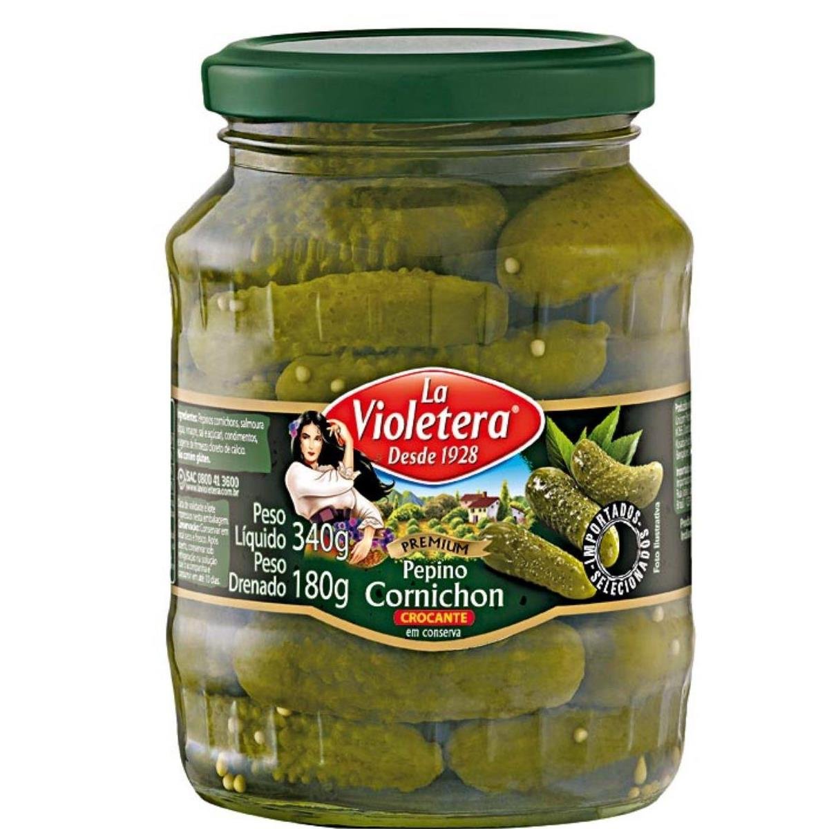 Pepininhos Cornichons LA VIOLETERA 180g