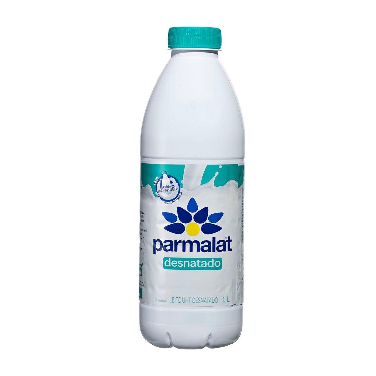 Leite UHT Desnatado Parmalat Garrafa 1 Litro