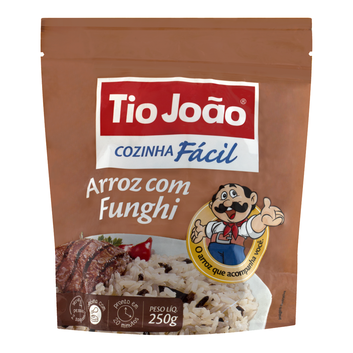Risoto com Funghi Cozinha Fácil TIO JOÃO Pacote 250g
