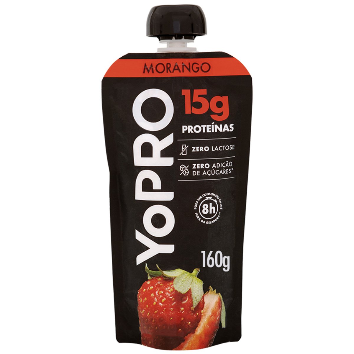 Iogurte YoPRO Pouch 15g de Proteínas Morango 160g