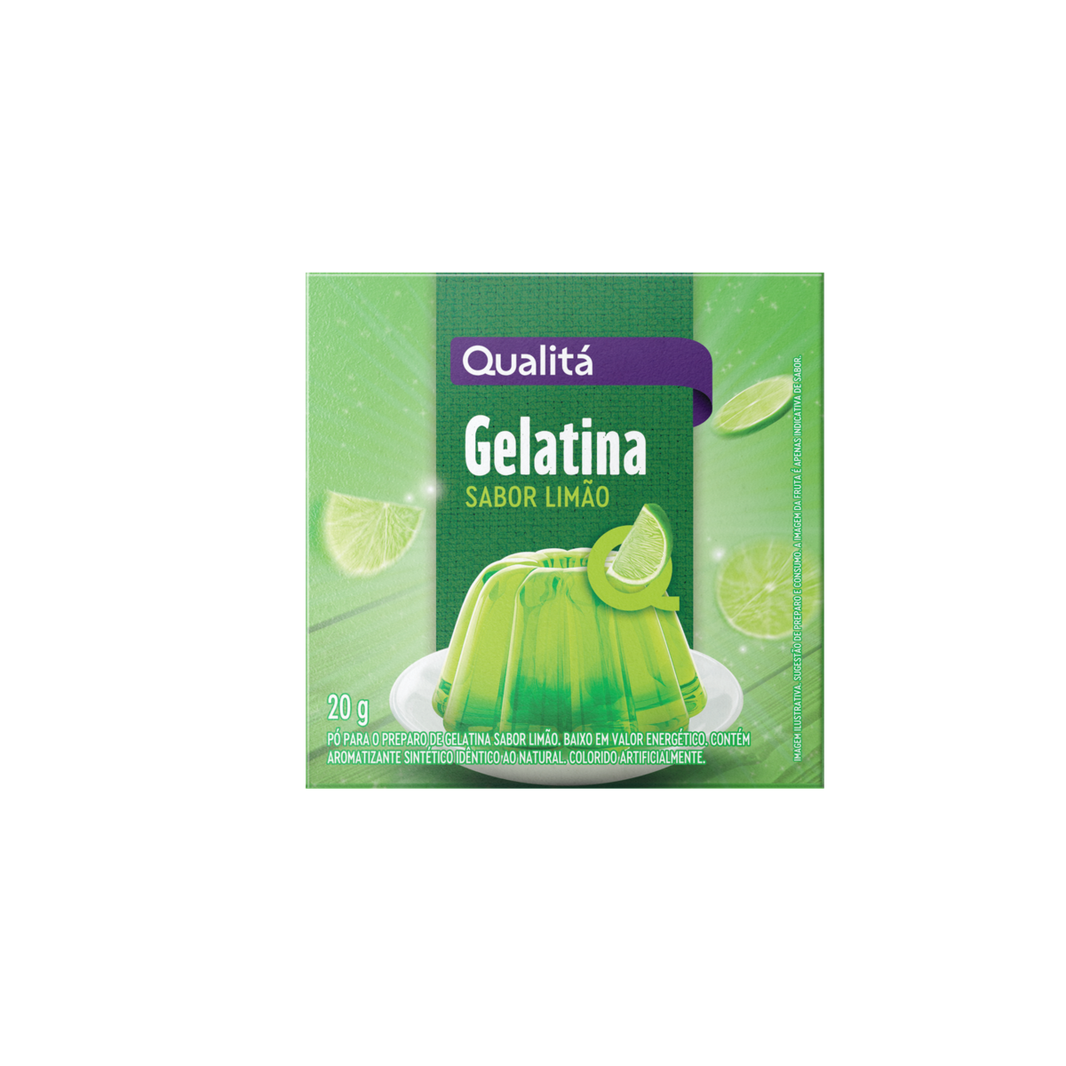 Gelatina em Pó Limão Qualitá Caixa 20g