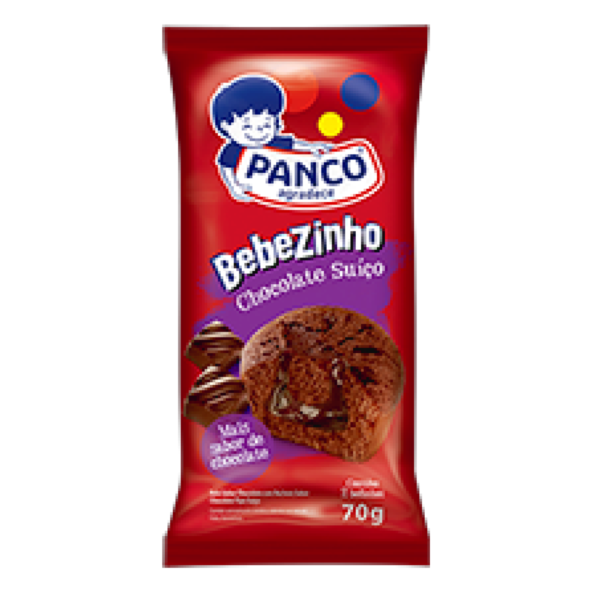 Bolinho Chocolate Suíço Panco Bebezinho Pacote 70g