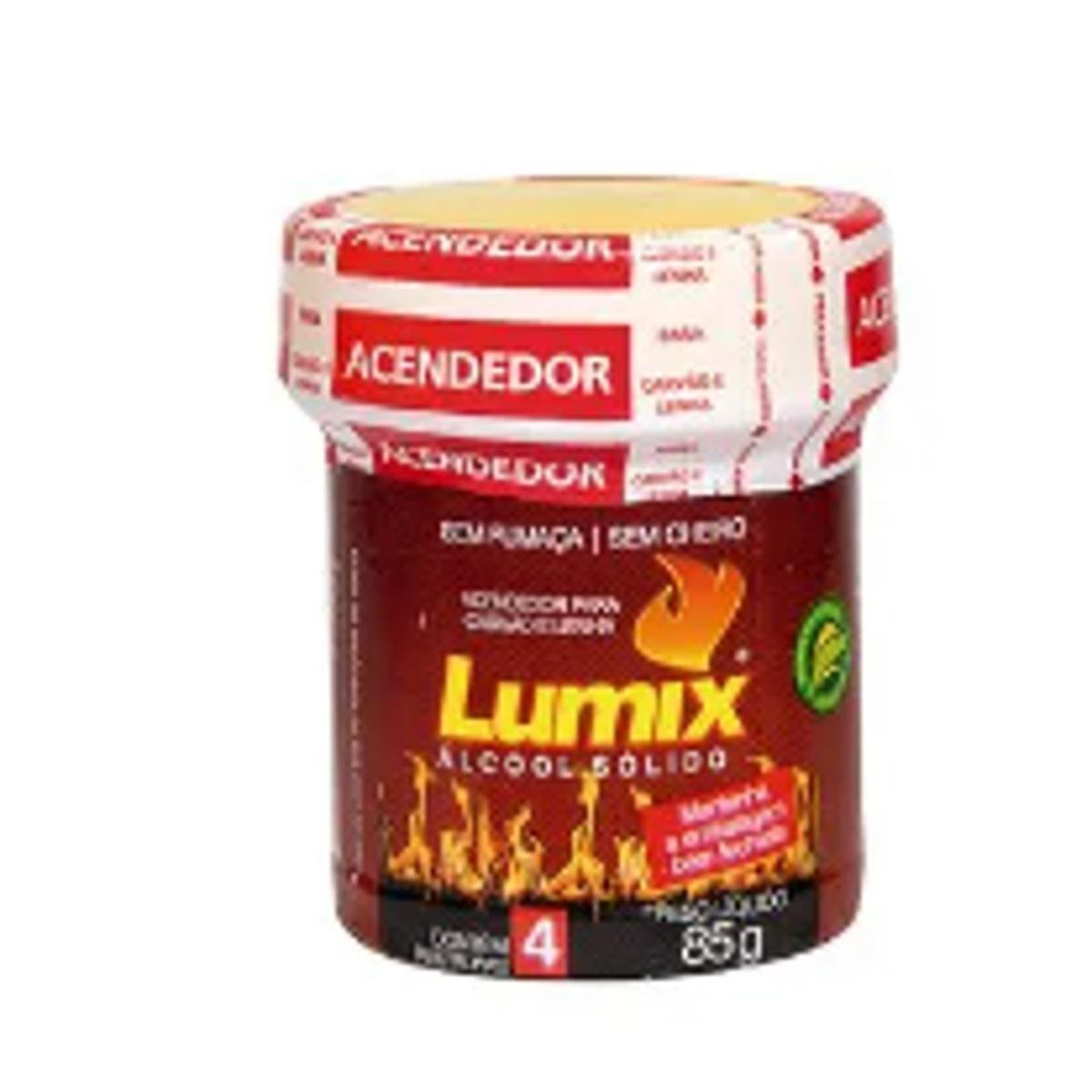 Alcool Solido Pote 85gr Lumix