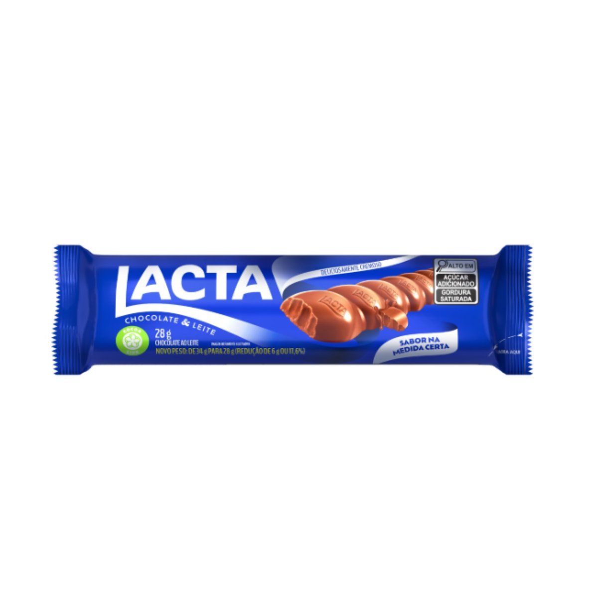 Chocolate ao Leite Lacta Pacote 28g
