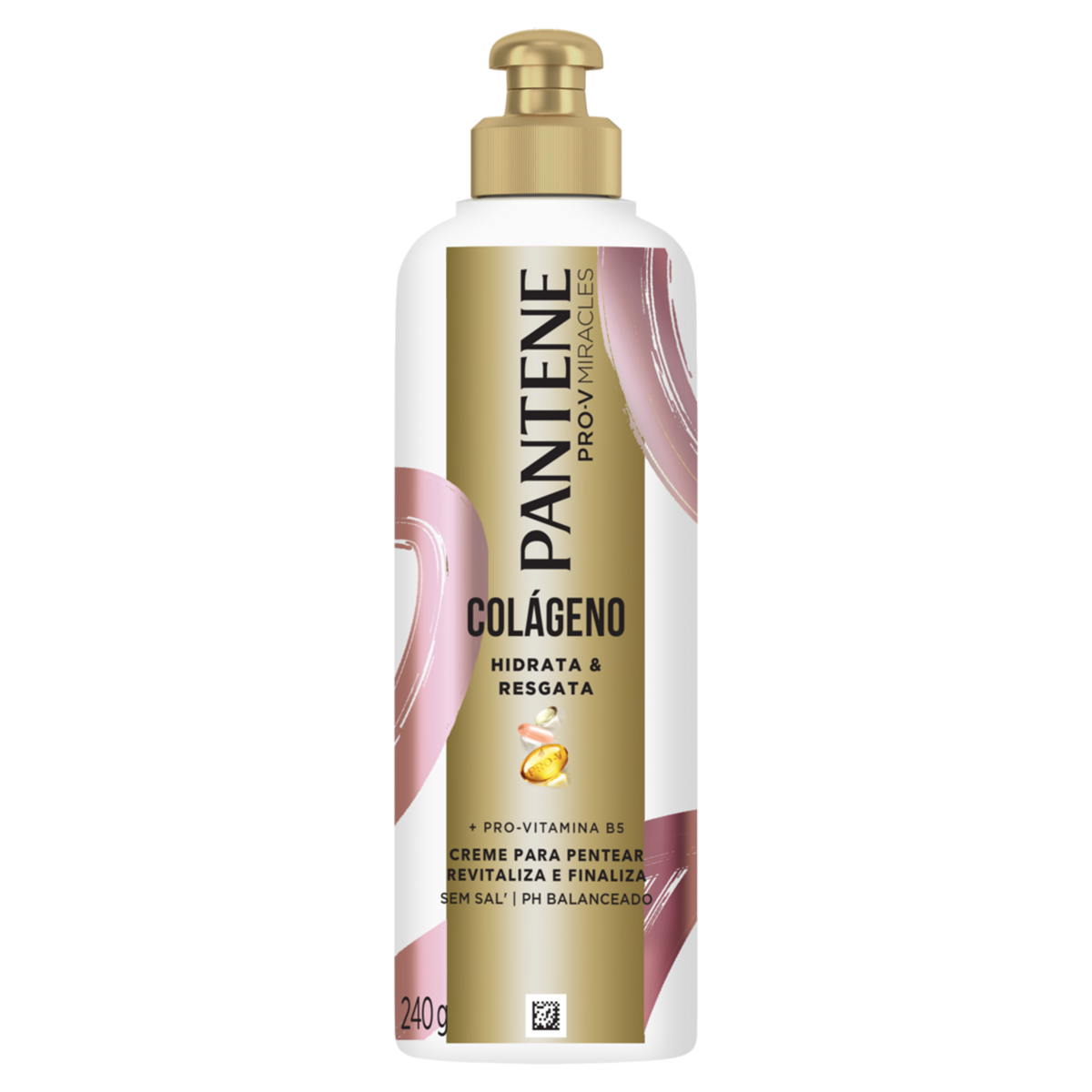 Creme para Pentear Pantene Colágeno Hidrata & Resgata Frasco 240g